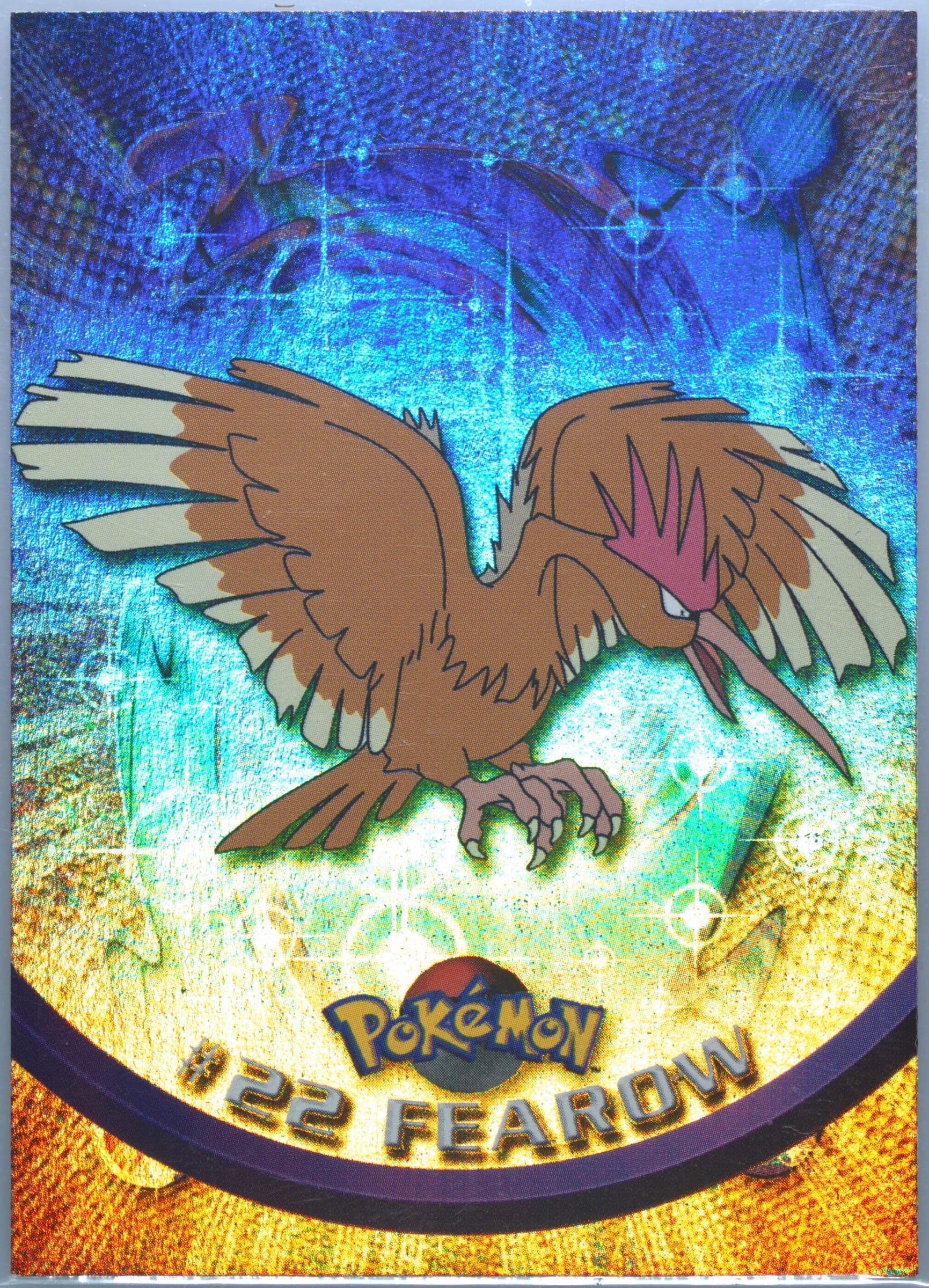 Fearow Rainbow Foil (22) 1999 Topps Pokemon TV