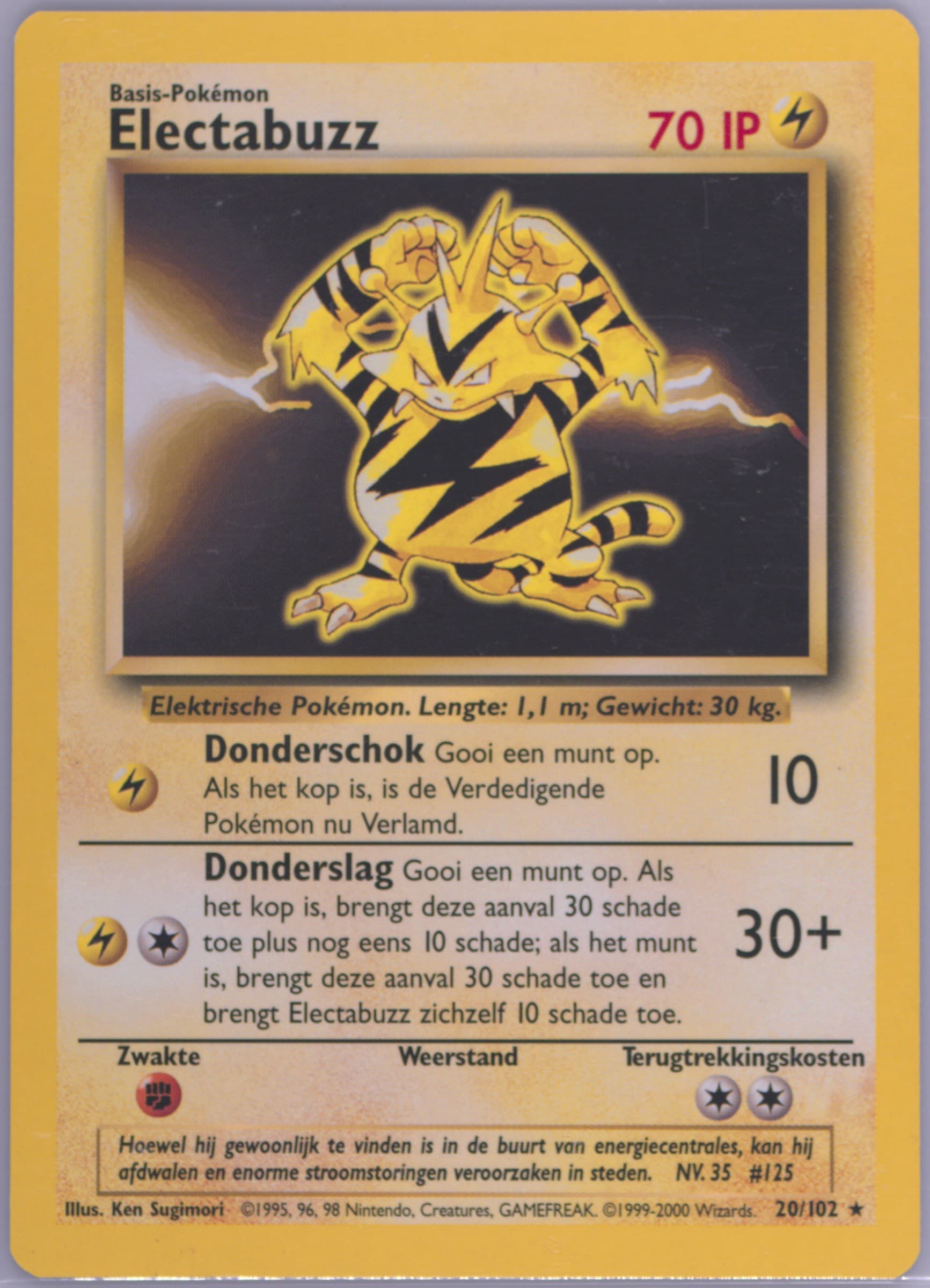 Electabuzz (20) 1999 Pokemon Dutch