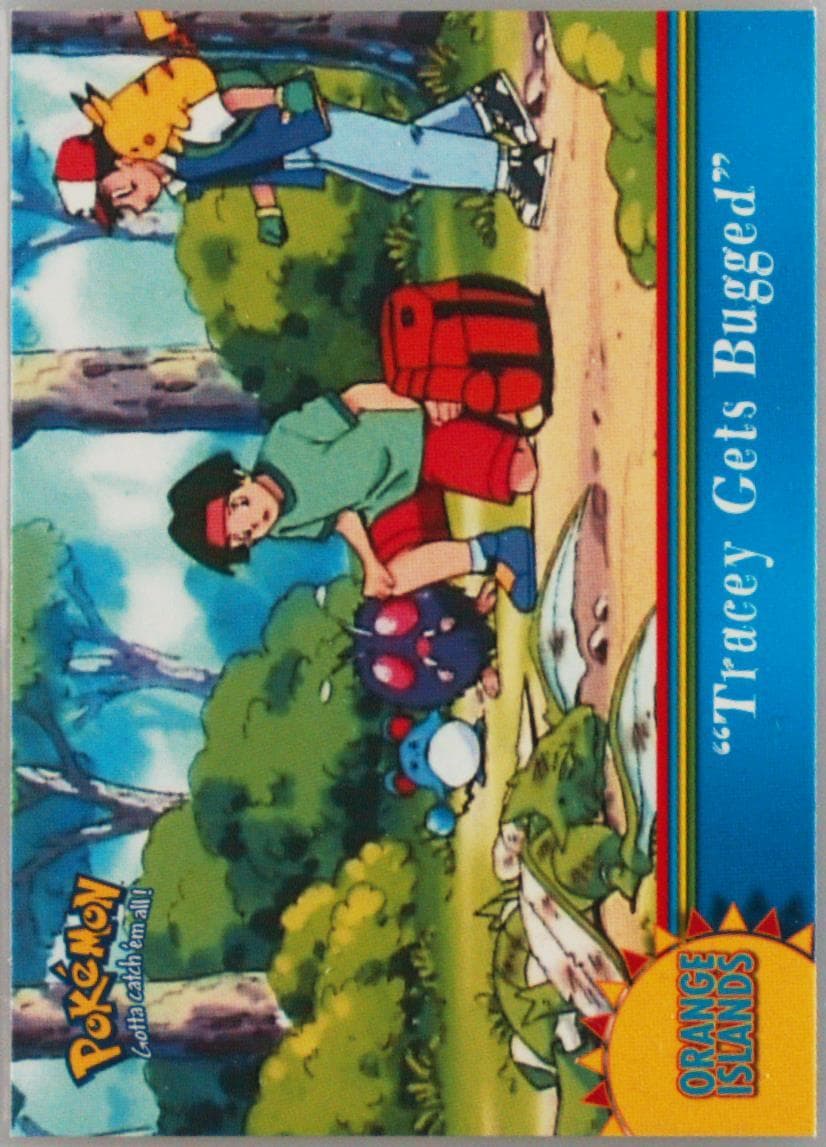 Tracey Gets Bugged (OR14) 2000 Topps Pokemon TV Animation Series 3 Orange Islands