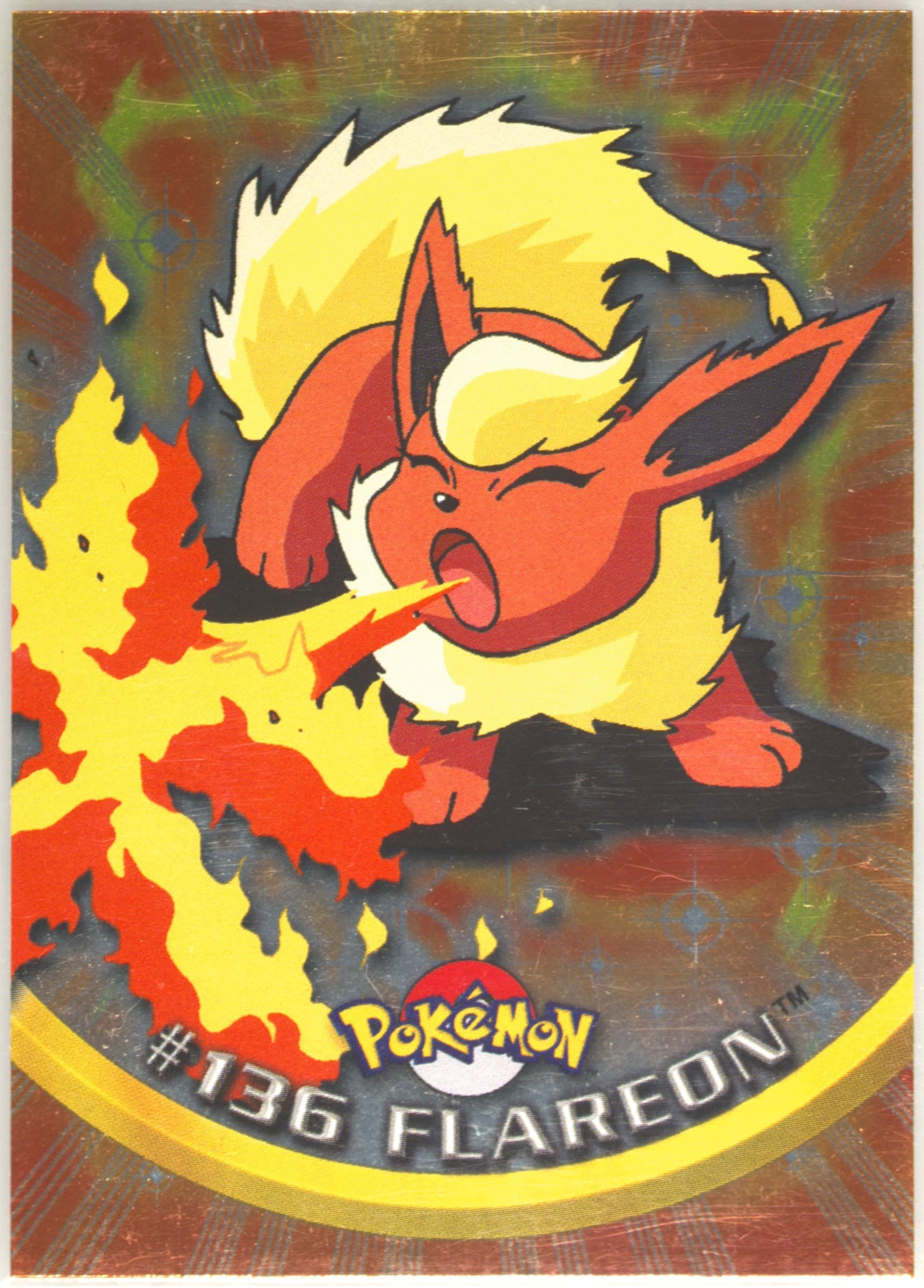 Flareon Foil (136) 2000 Topps Pokemon TV Animation Series 3