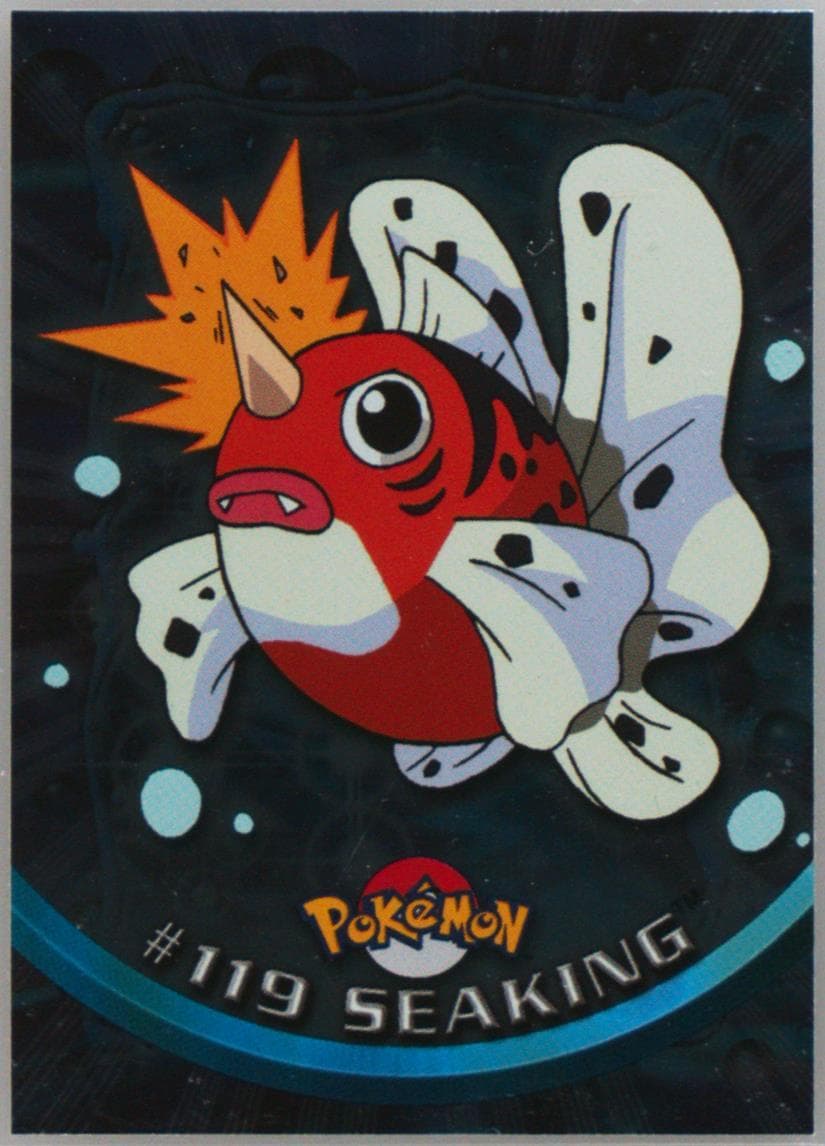 Seaking Foil (119) 2000 Topps Pokemon TV Animation Series 3