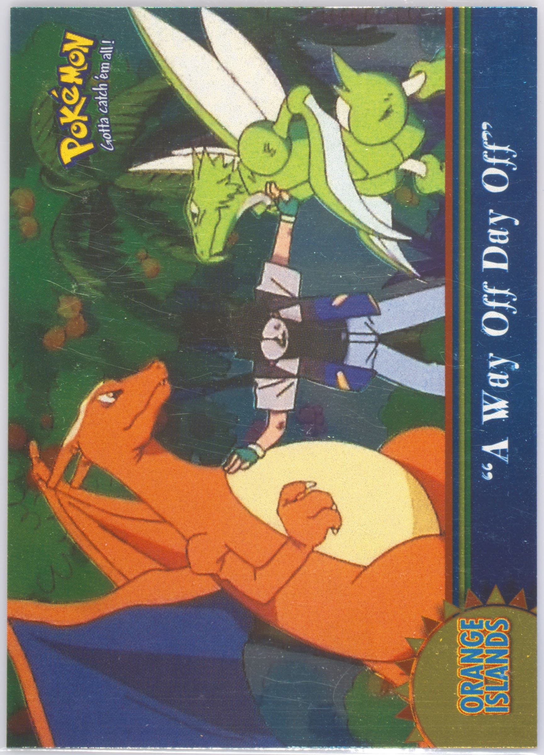 A Way Off Day Off Foil (OR15) 2000 Topps Pokemon TV Animation Series 3 Orange Islands