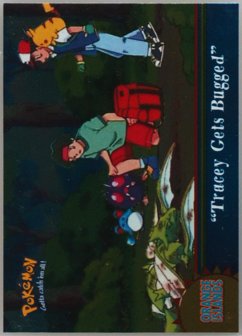 Tracey Gets Bugged Foil (OR14) 2000 Topps Pokemon TV Animation Series 3 Orange Islands