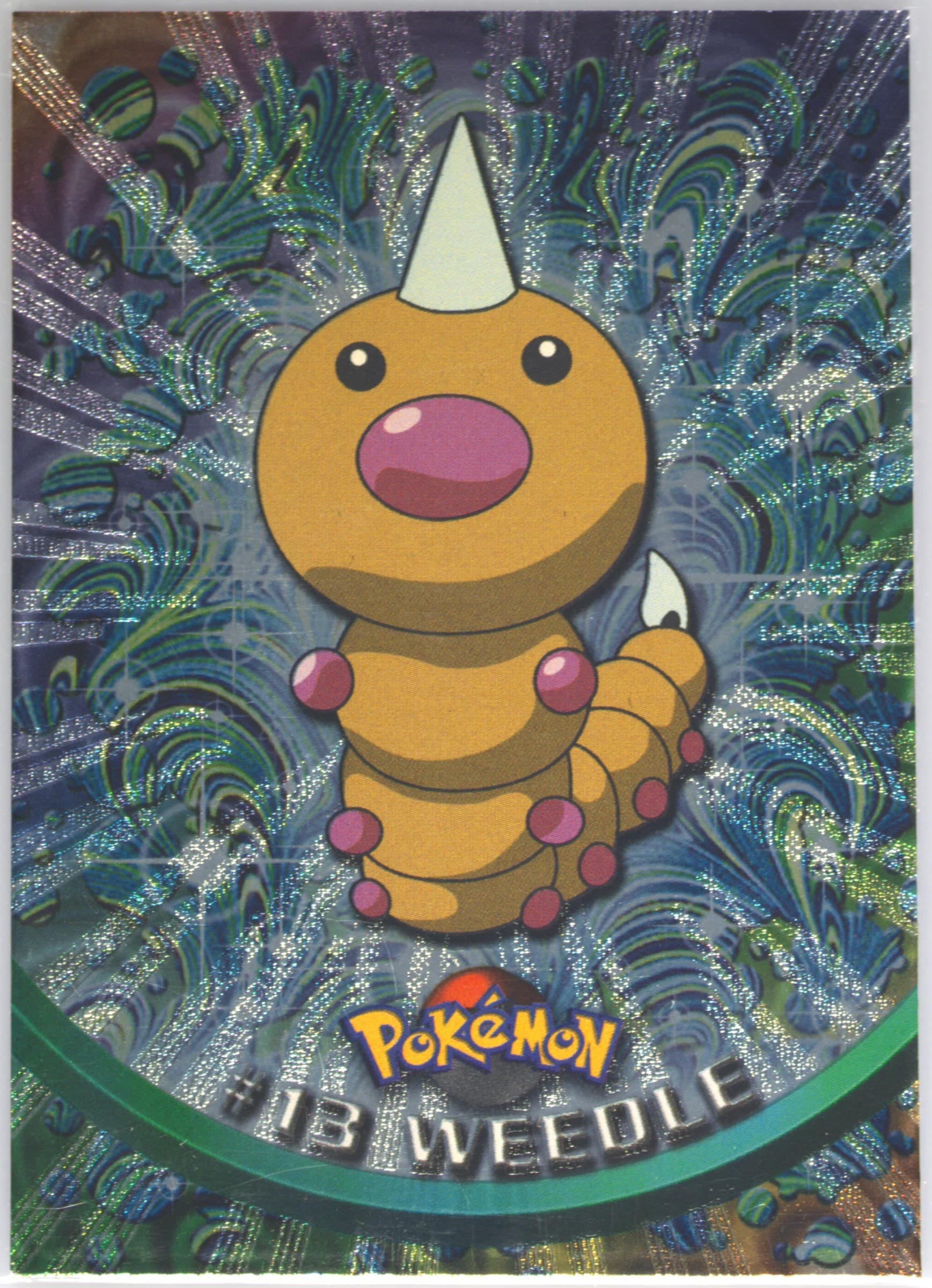 Weedle Foil (13) 1999 Topps Pokemon TV