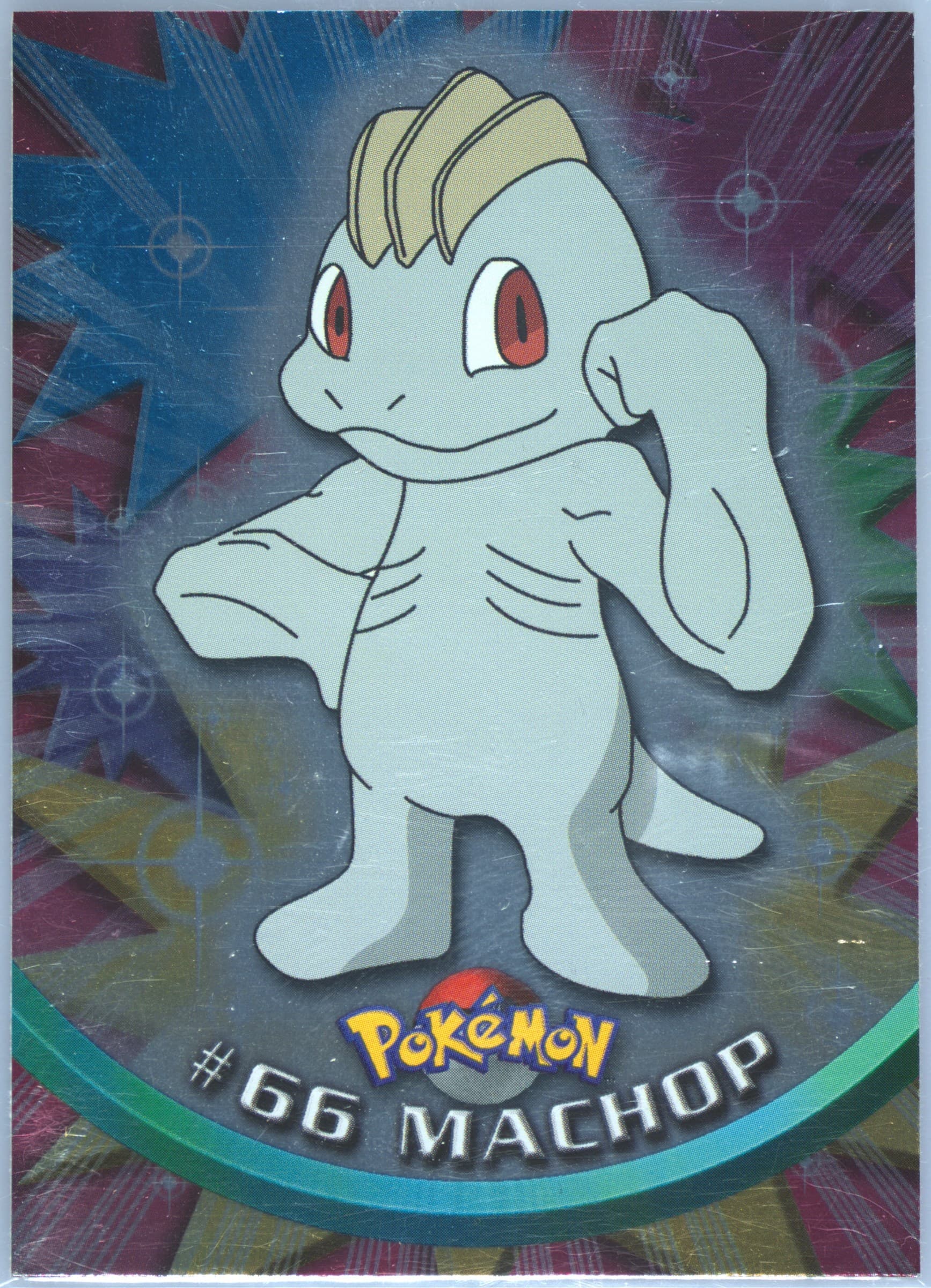 Machop Foil (66) 1999 Topps Pokemon TV