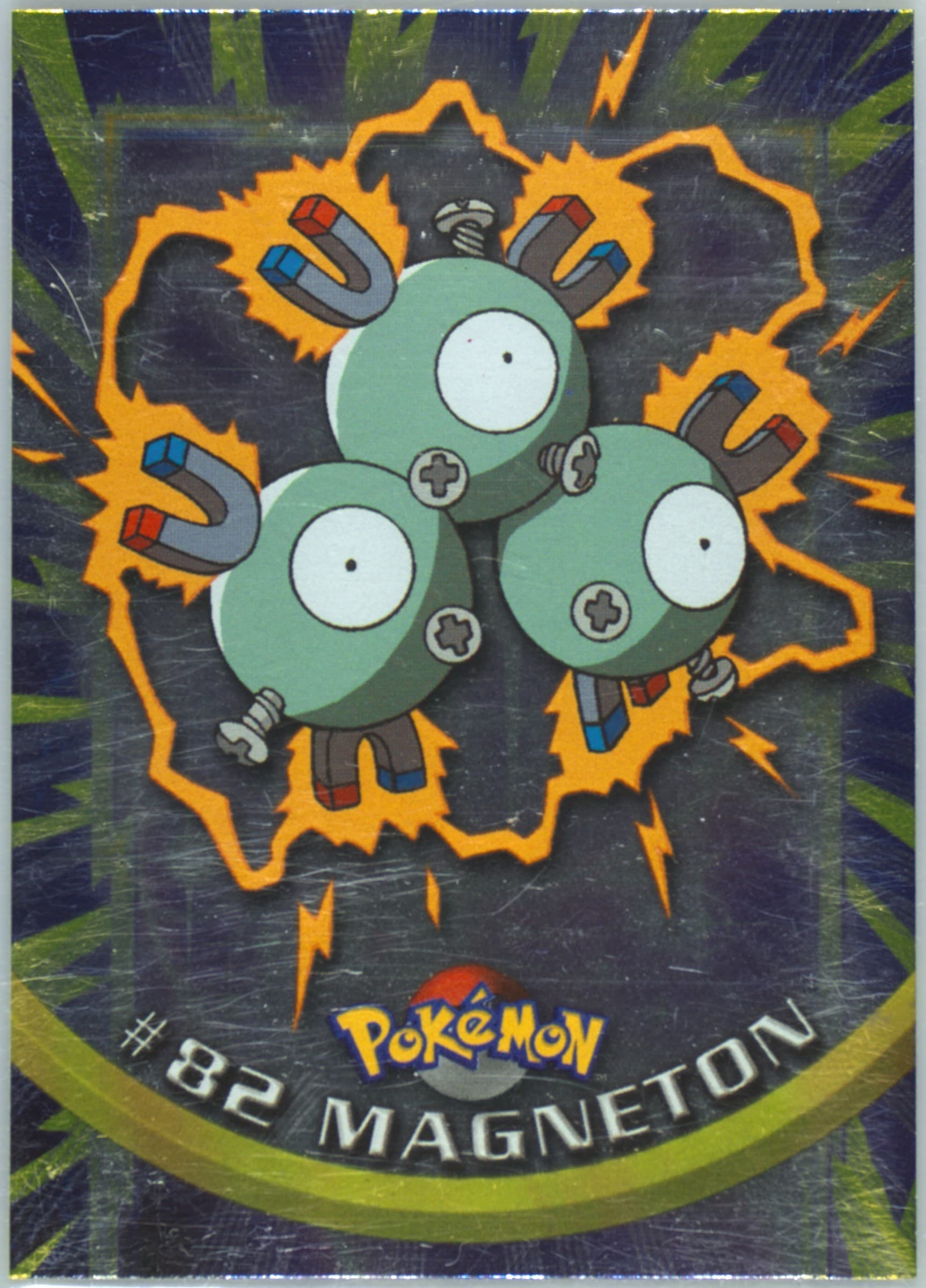 Magneton Foil (82) 2000 Topps Pokemon TV Animation Series 2
