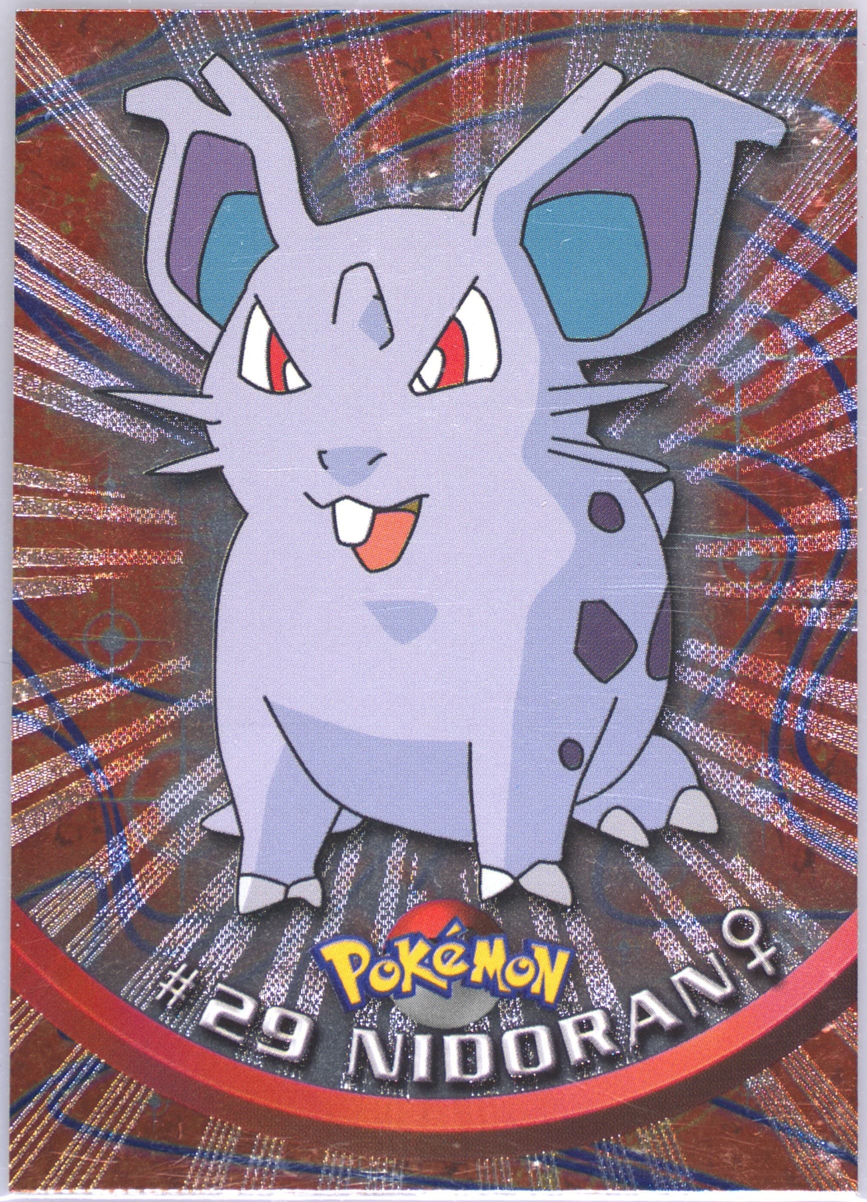 Nidoran Foil (29) 1999 Topps Pokemon TV
