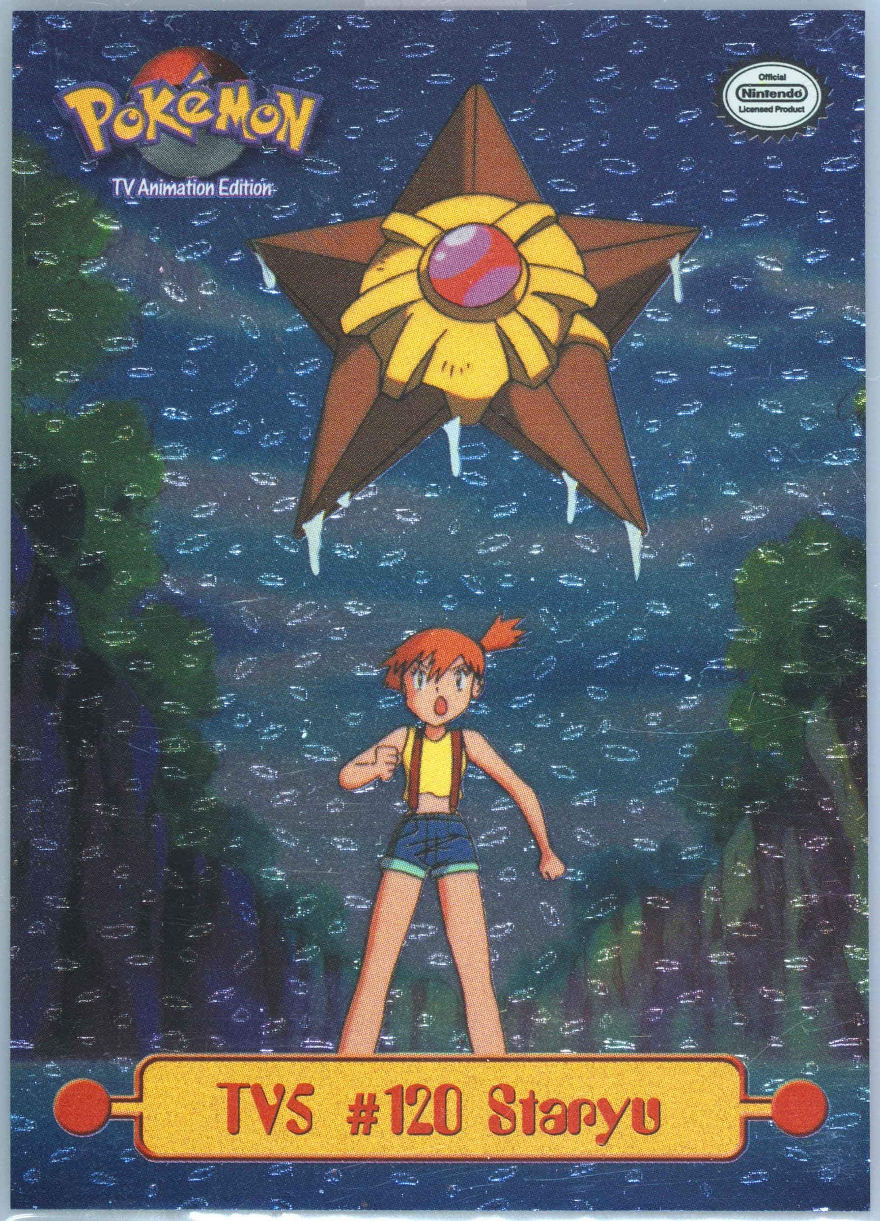 Staryu Foil (TV5) 1999 Topps Pokemon Series 1 Character Cards