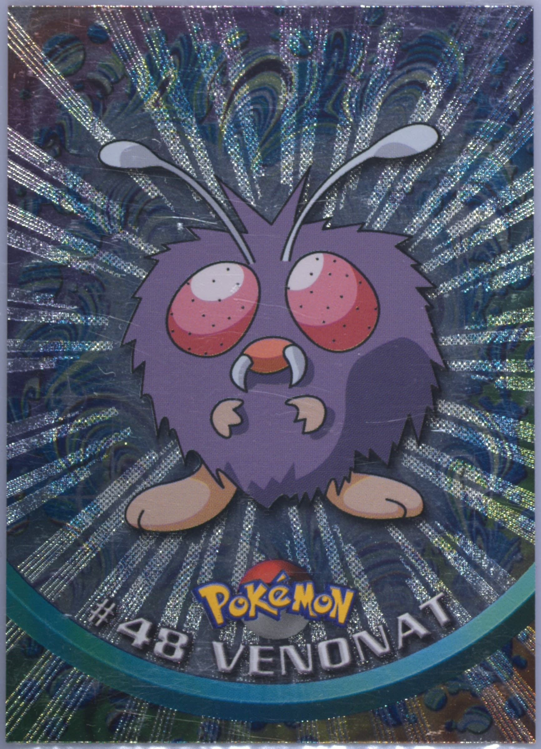 Venonat Foil (48) 1999 Topps Pokemon TV