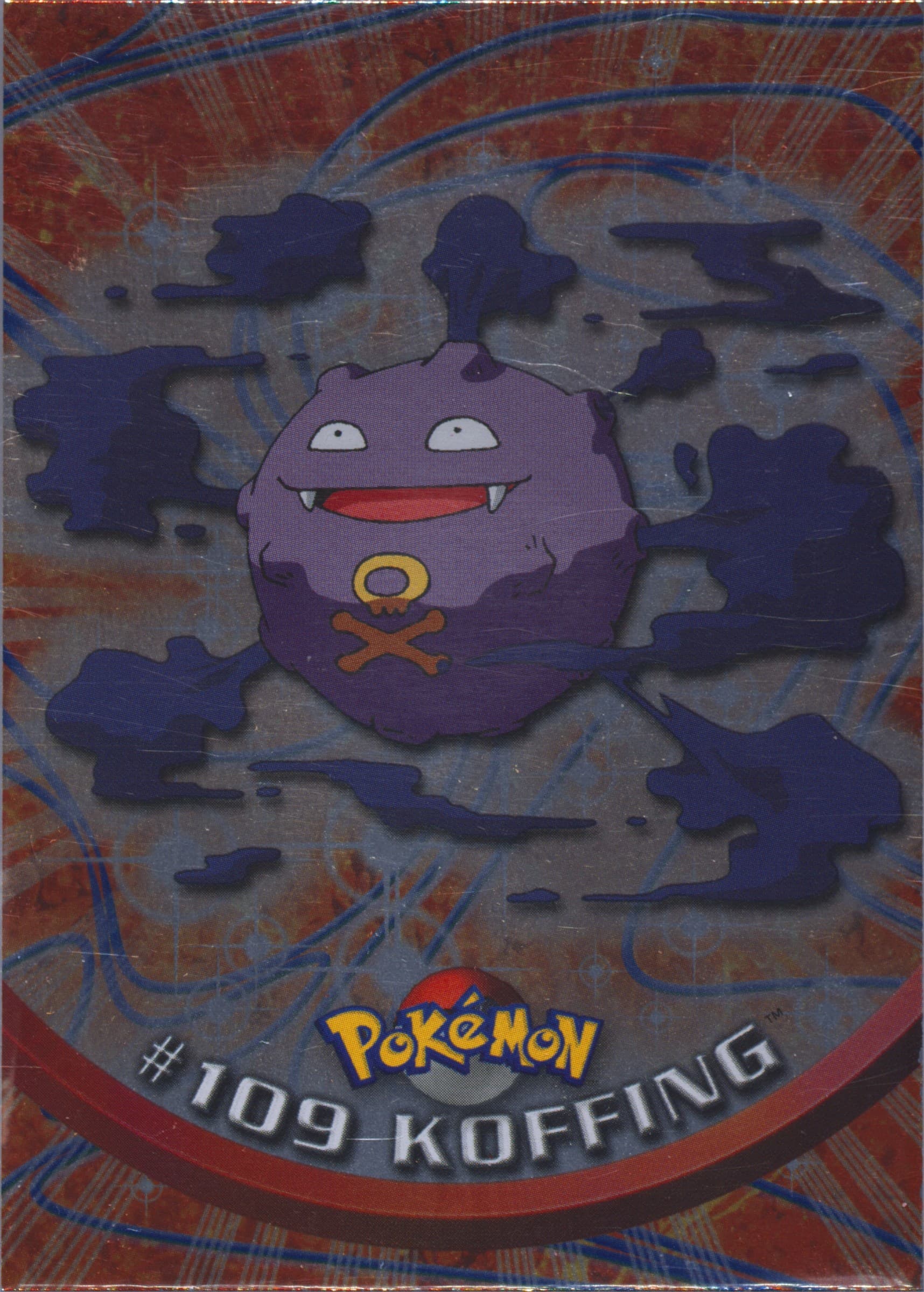 Koffing Foil (109) 2000 Topps Pokemon TV Animation Series 2