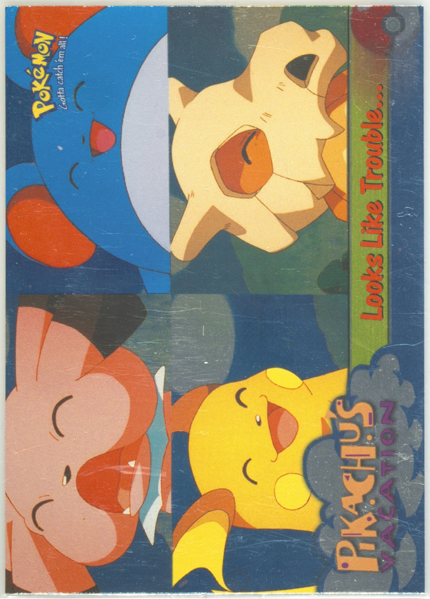 Movie Edition Looks Like Trouble-Foil (44) 1999 Topps Pokemon the Movie Edt