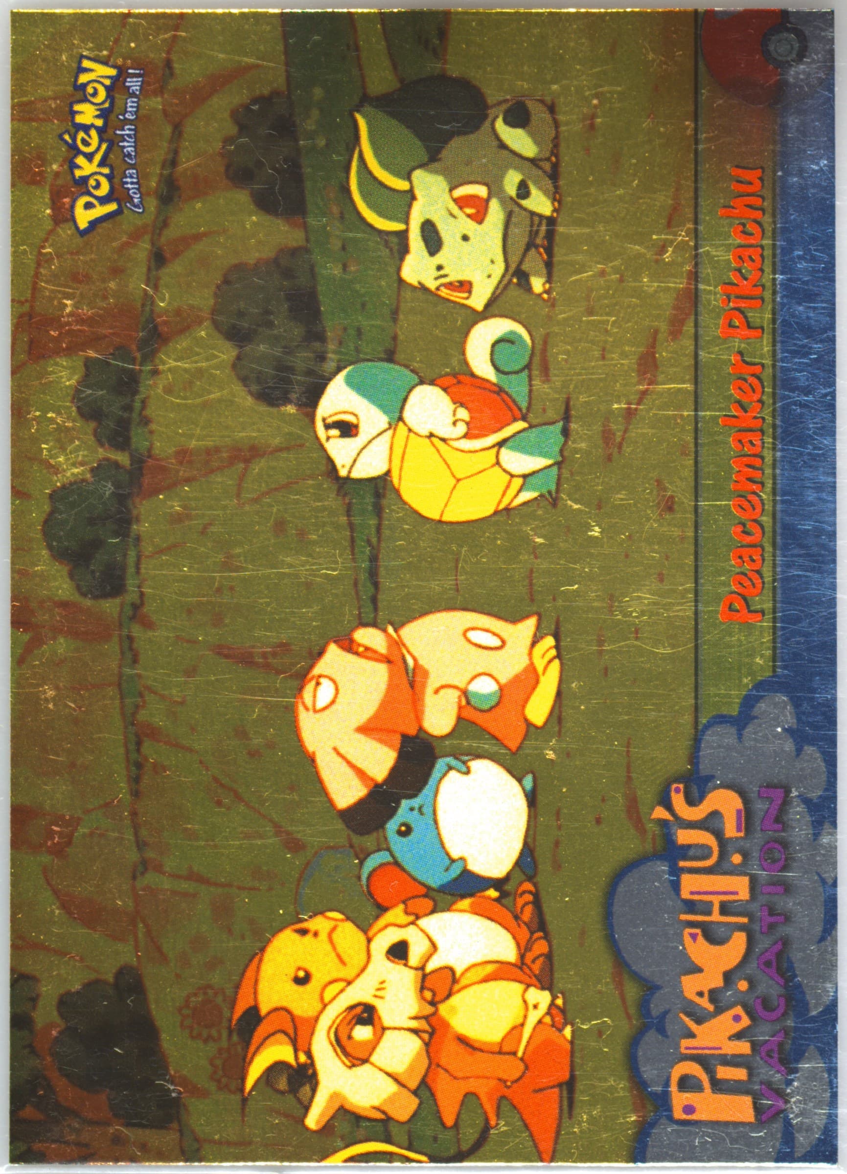 Movie Edition Peacemaker Pikachu-Foil (46) 1999 Topps Pokemon the Movie Edt