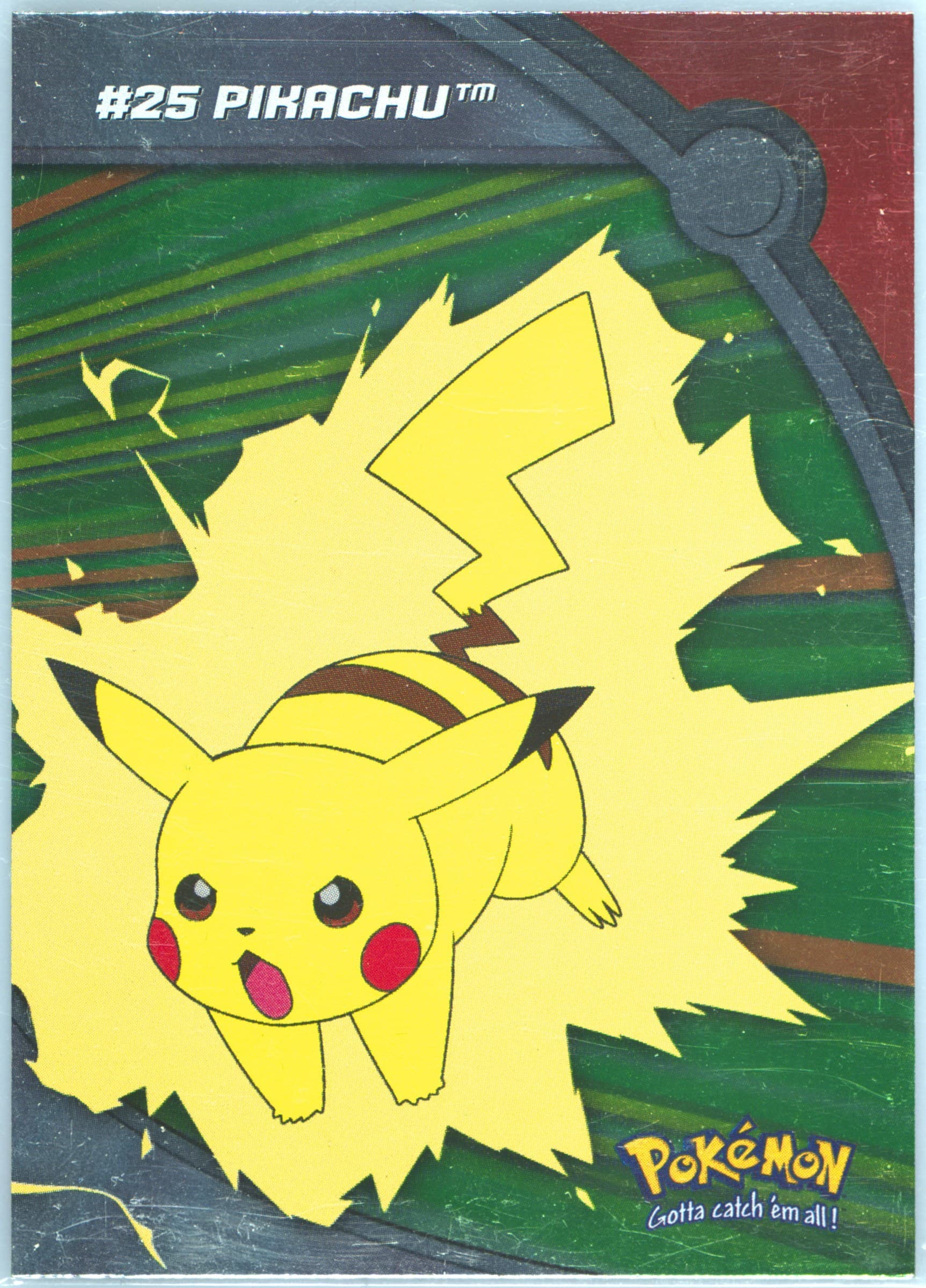 Pikachu Rainbow (HV6) 2000 Topps Pokemon TV Animation Series 3 Heroes & Villains