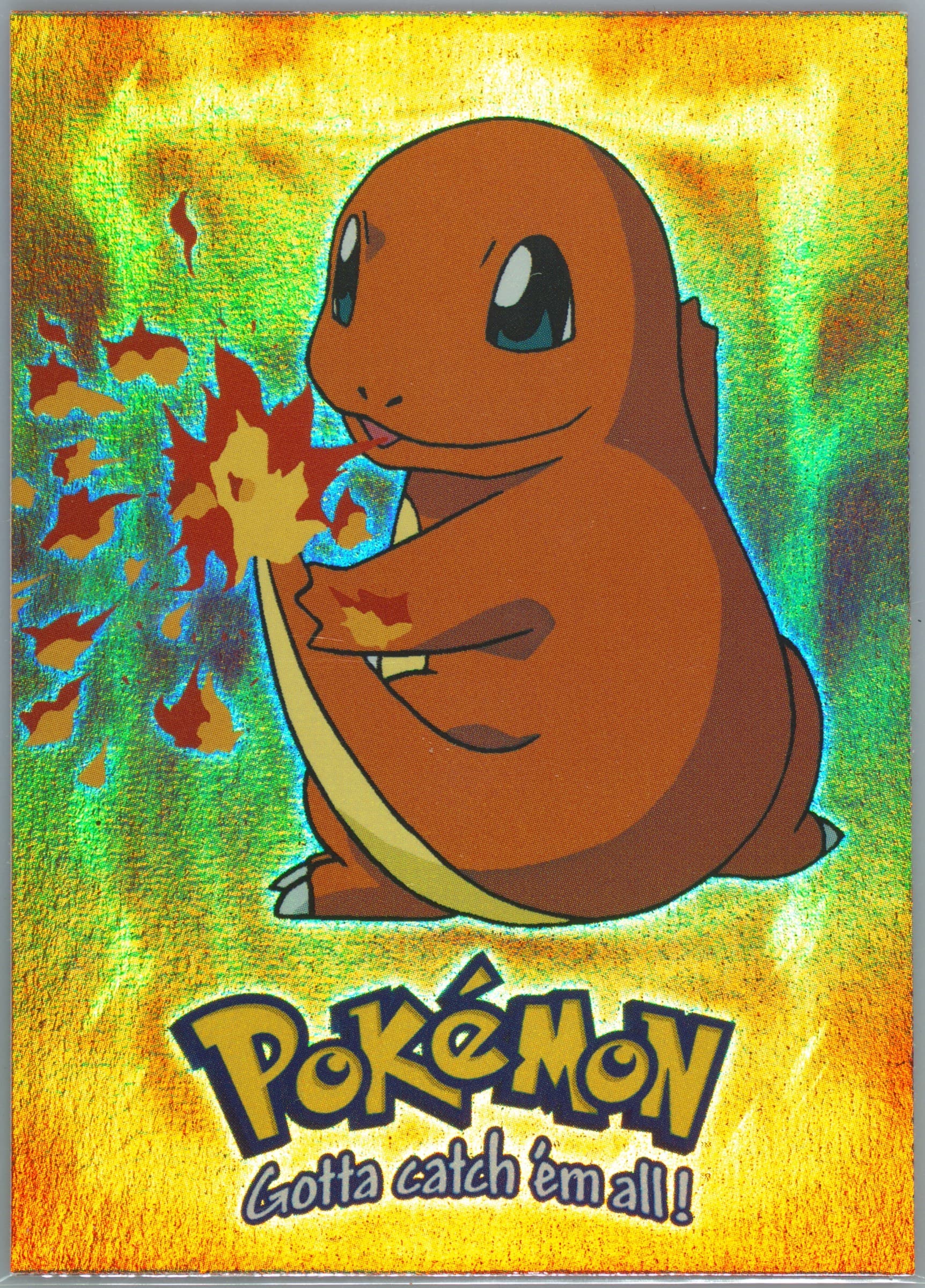 Charmander #4 Rainbow Foil (E4) 1999 Topps Pokemon the Movie Edt