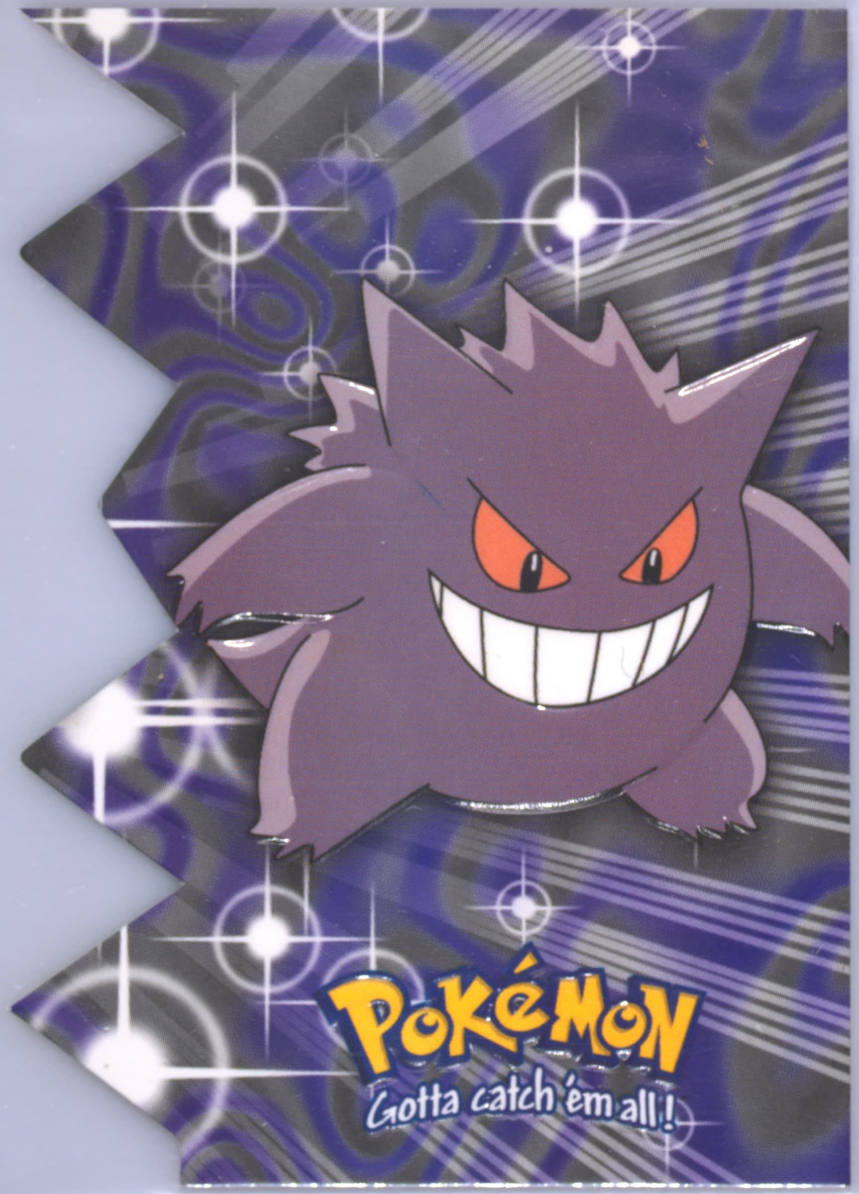 Gengar (EV06) 2000 Topps Pokemon TV Animation Series 3 Die-Cut Embossed