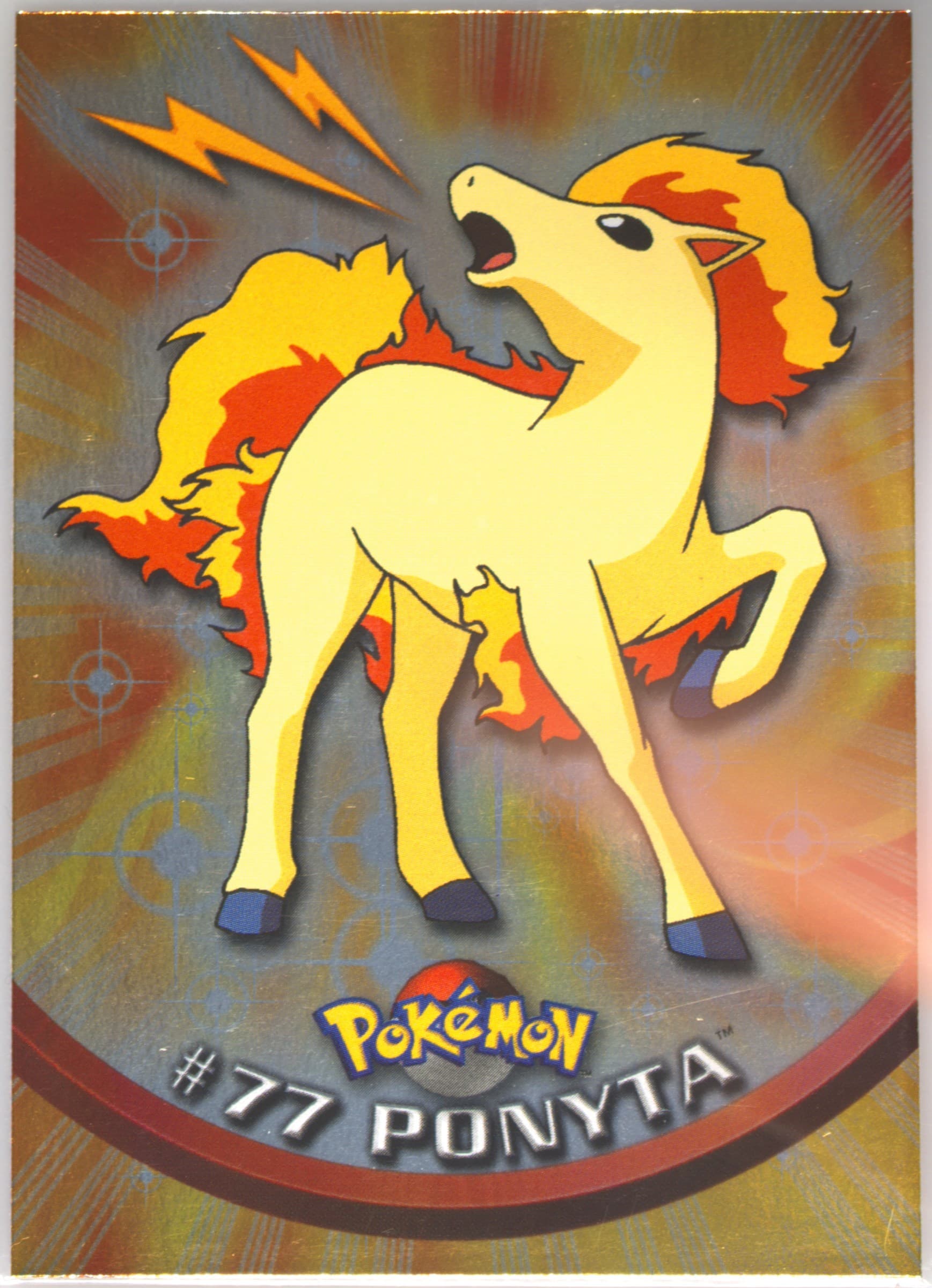 Ponyta Foil (77) 2000 Topps Pokemon TV Animation Series 2