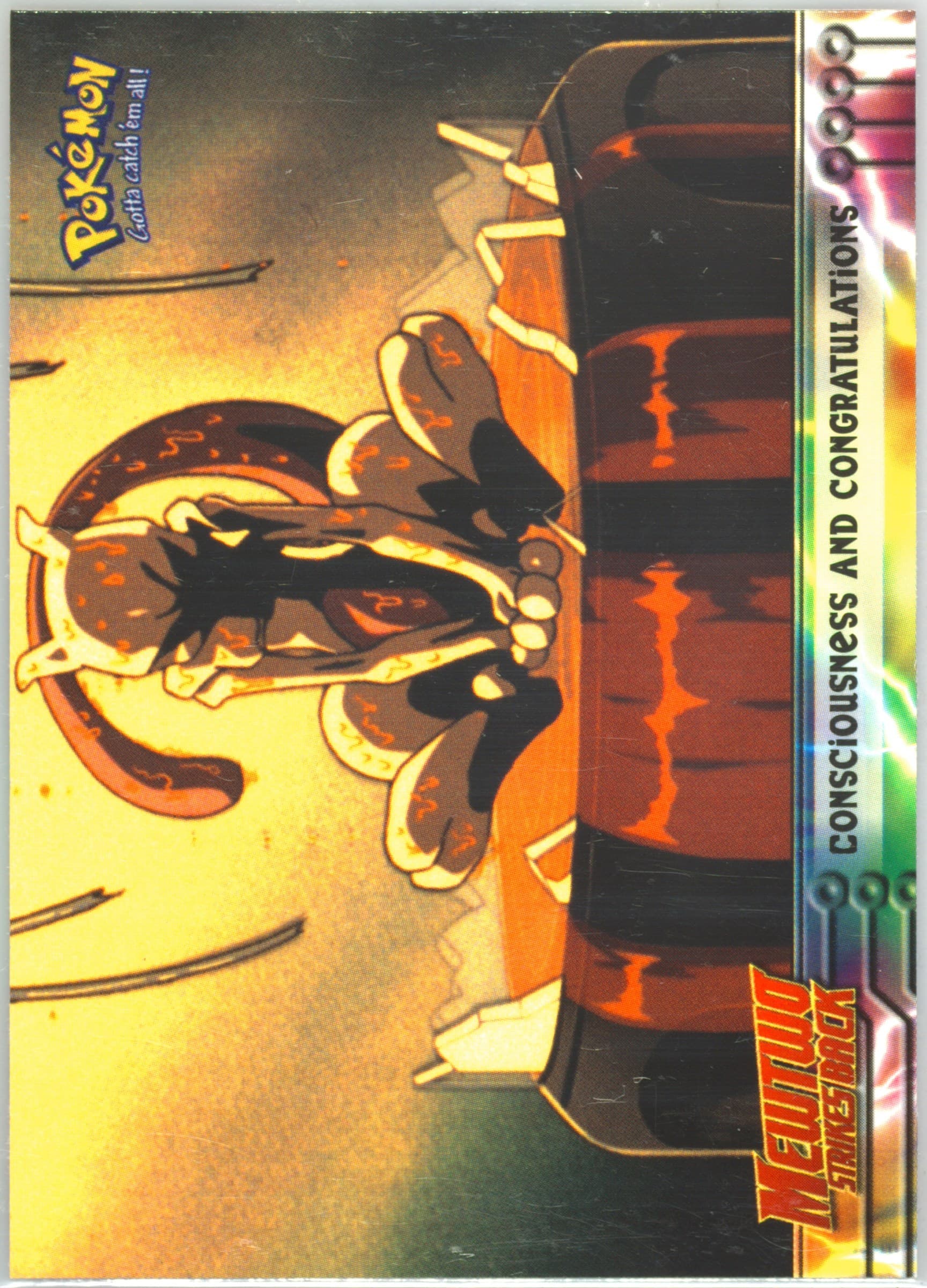 Movie Edition Consciousness and Congratulations (3) 1999 Topps Pokemon the Movie Edt