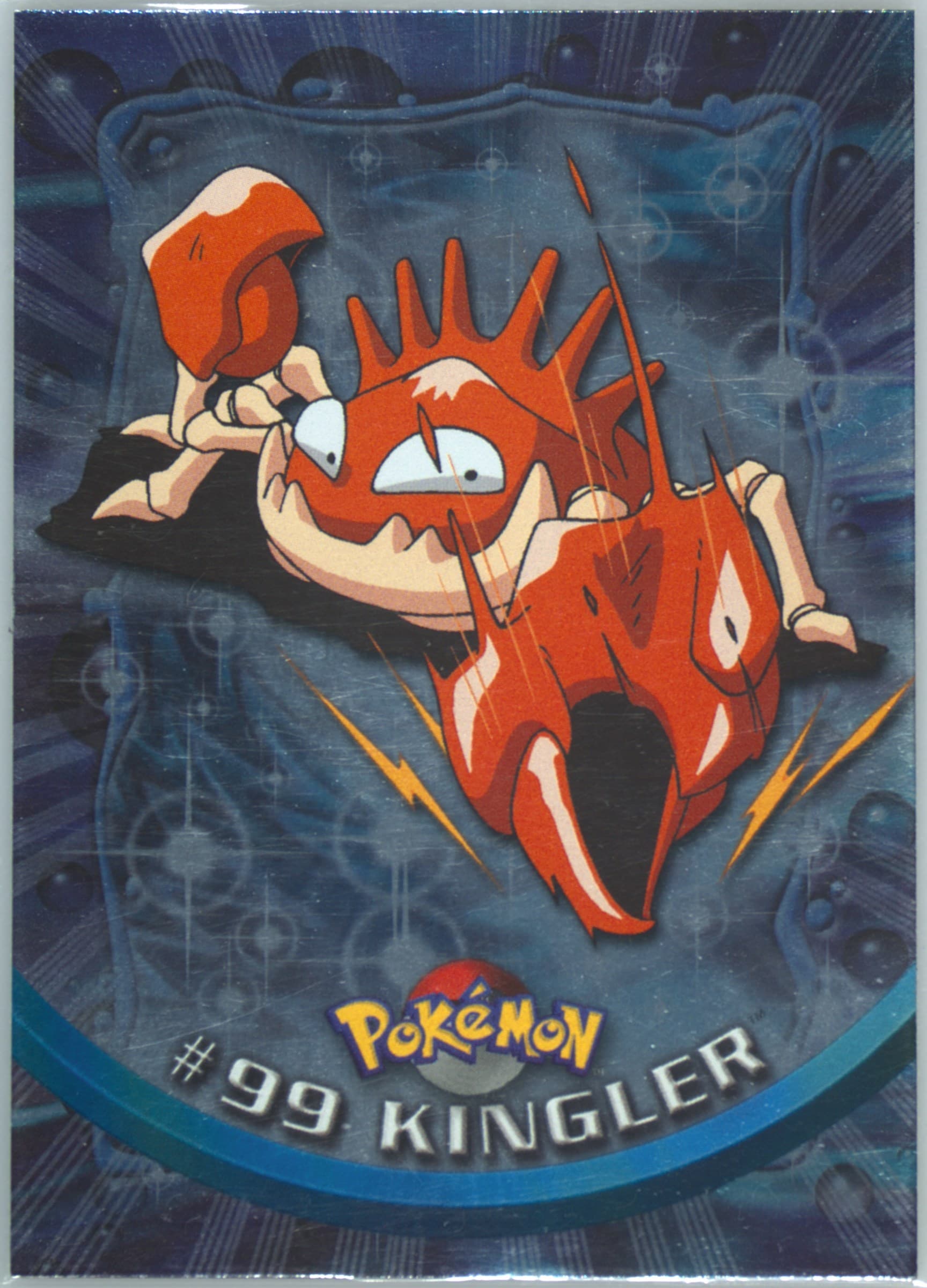 Kingler Foil (99) 2000 Topps Pokemon TV Animation Series 2