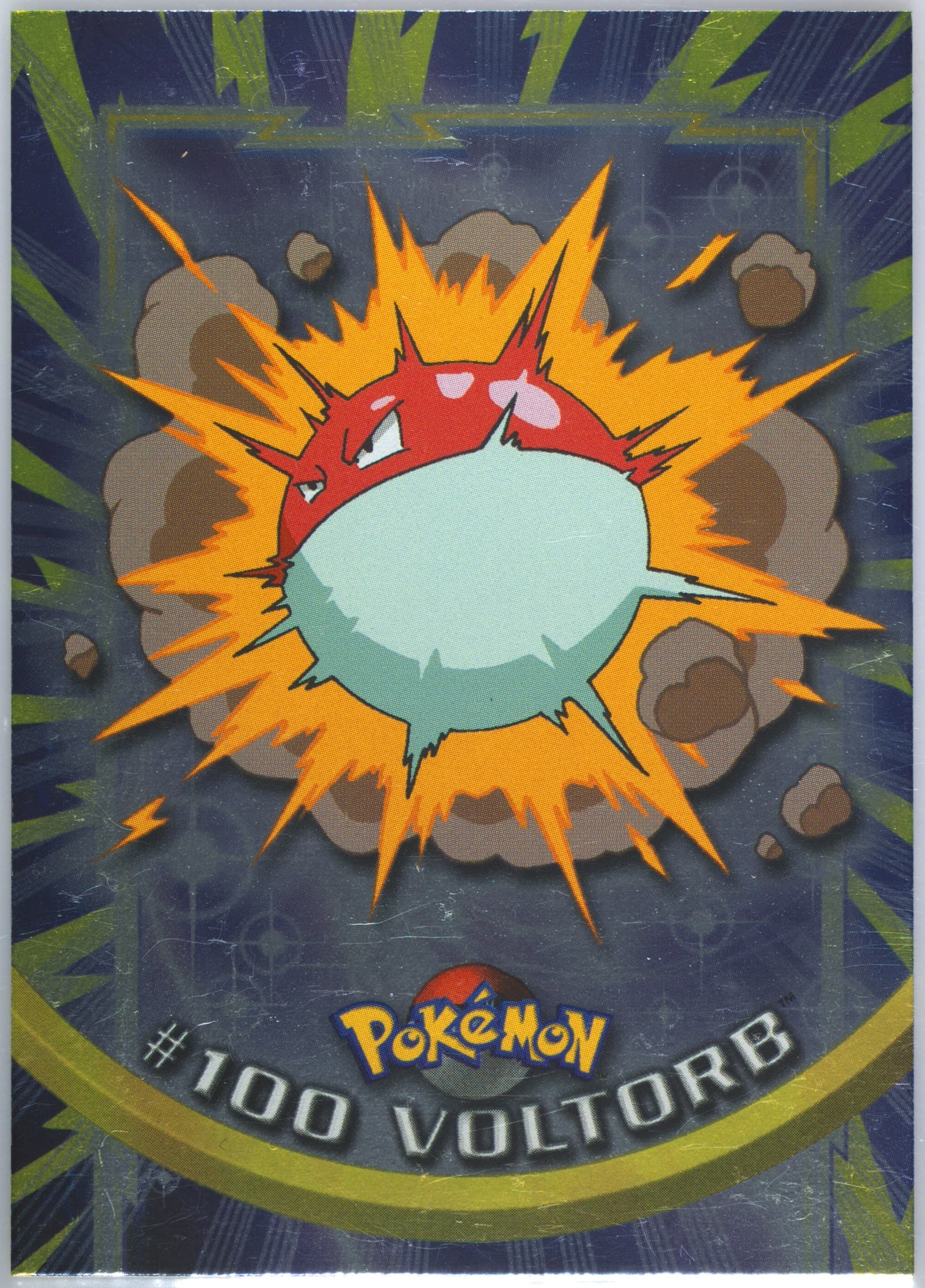 Voltorb Foil (100) 2000 Topps Pokemon TV Animation Series 2