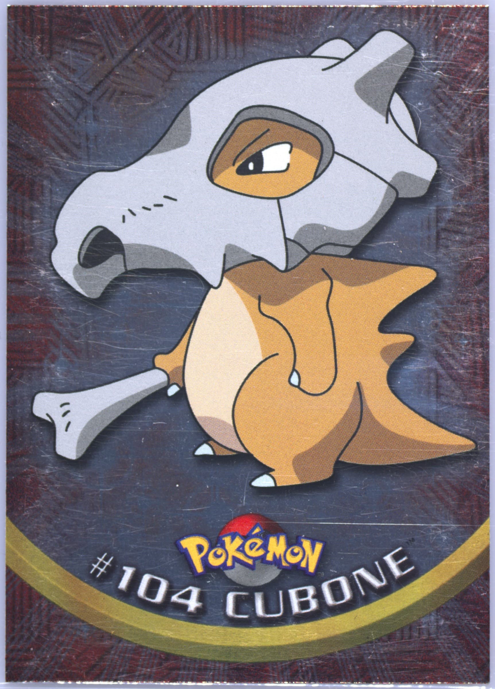 Cubone Foil (104) 2000 Topps Pokemon TV Animation Series 2