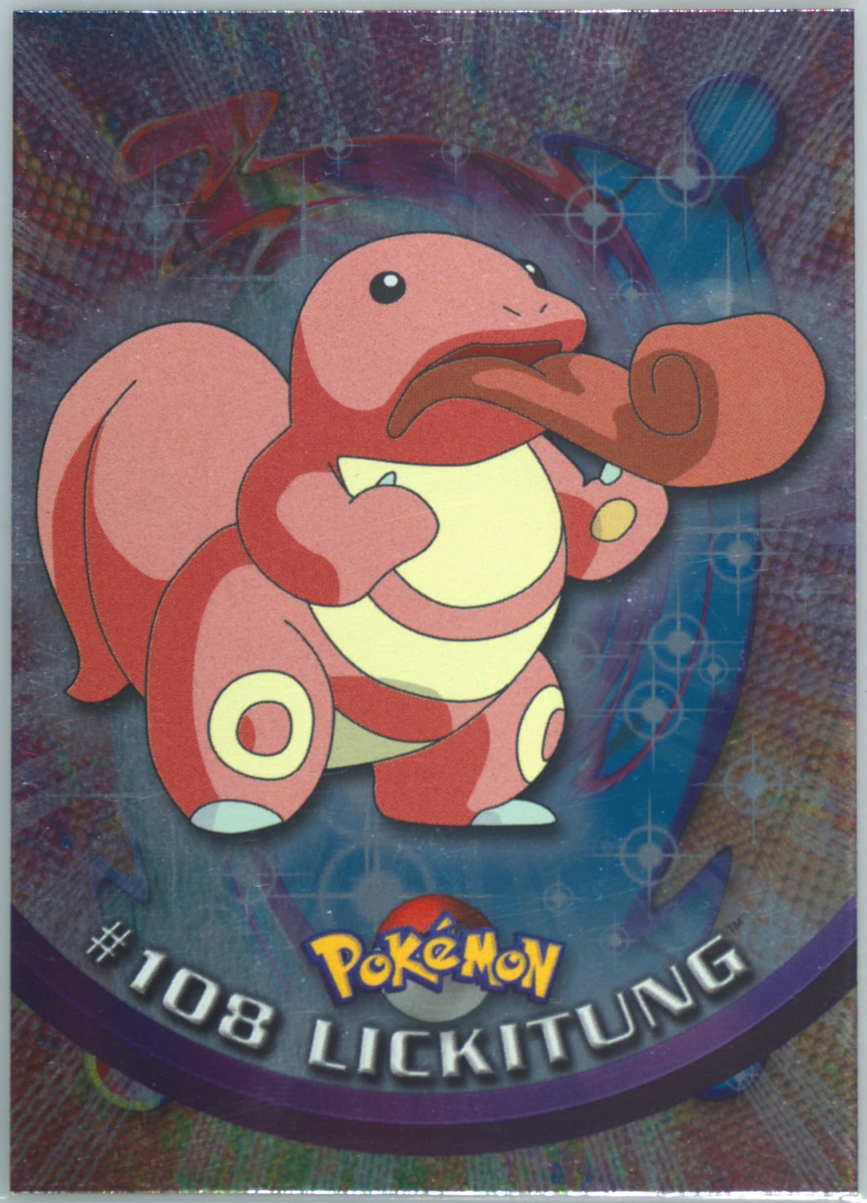 Lickitung Foil (108) 2000 Topps Pokemon TV Animation Series 2