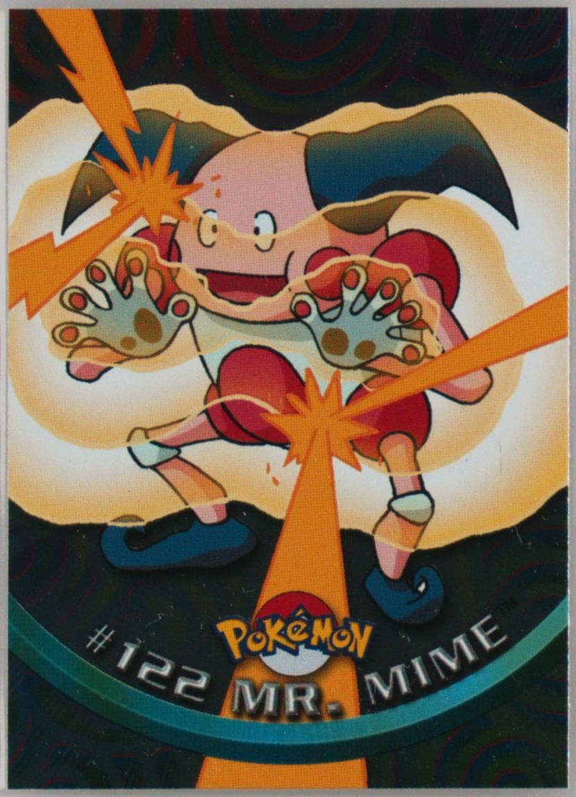 Mr. Mime Foil (122) 2000 Topps Pokemon TV Animation Series 3