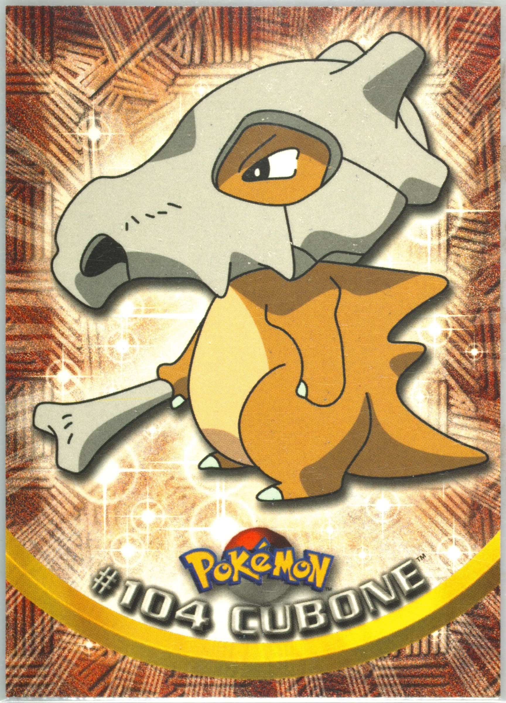 Cubone (104) 2000 Topps Pokemon TV Animation Series 2