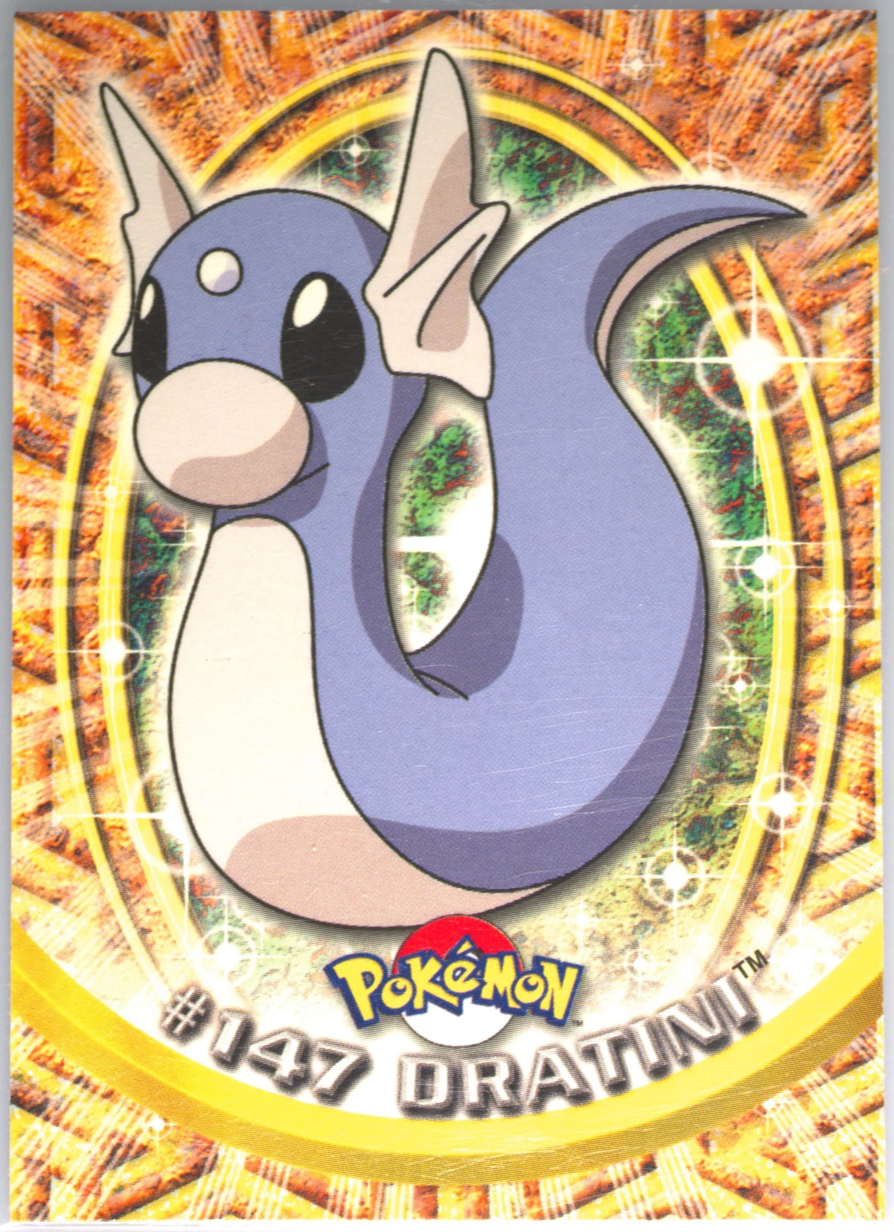 Dratini (147) 2000 Topps Pokemon TV Animation Series 3