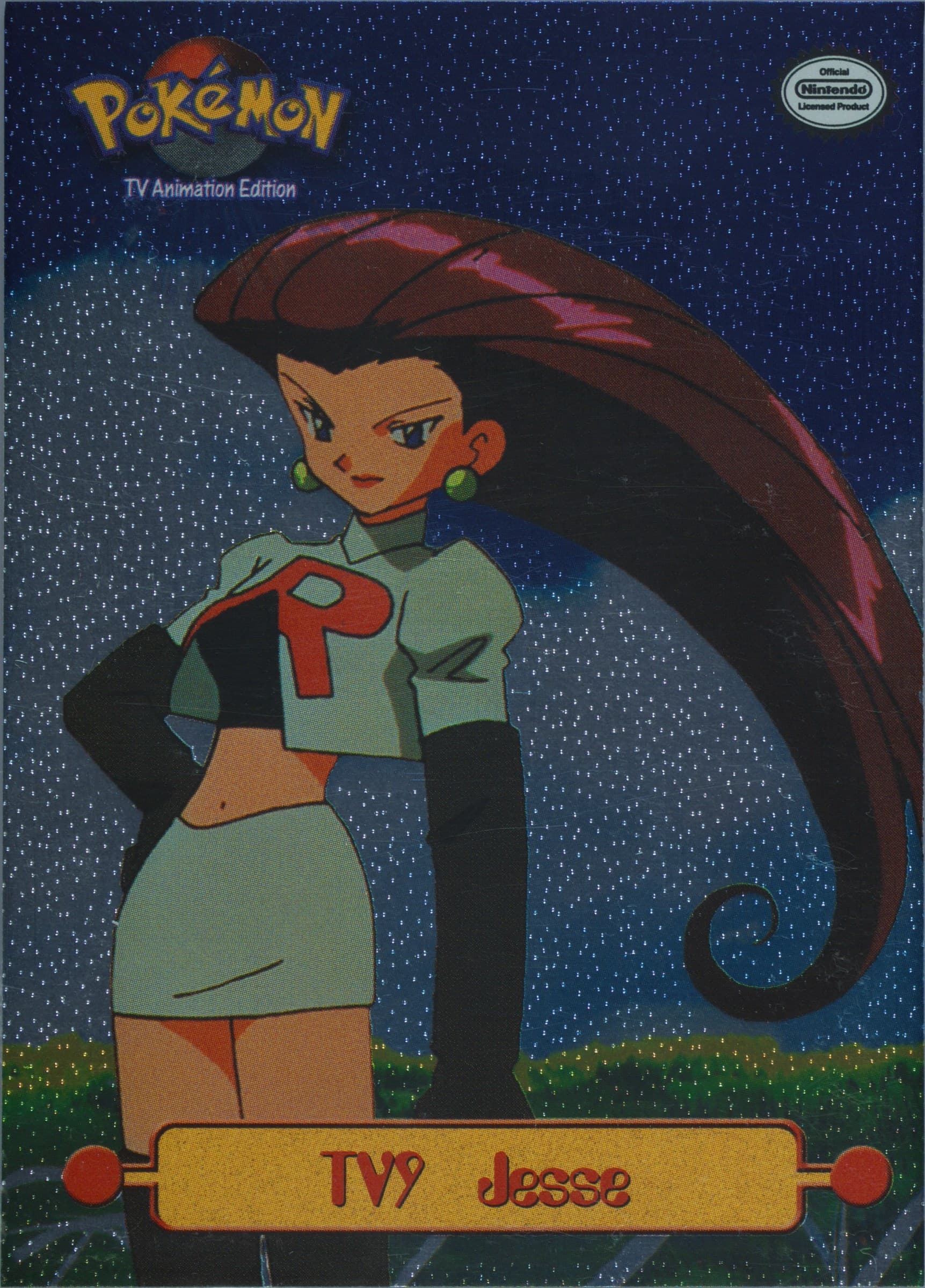 Jesse Foil (TV9) 1999 Topps Pokemon Series 1 Character Cards