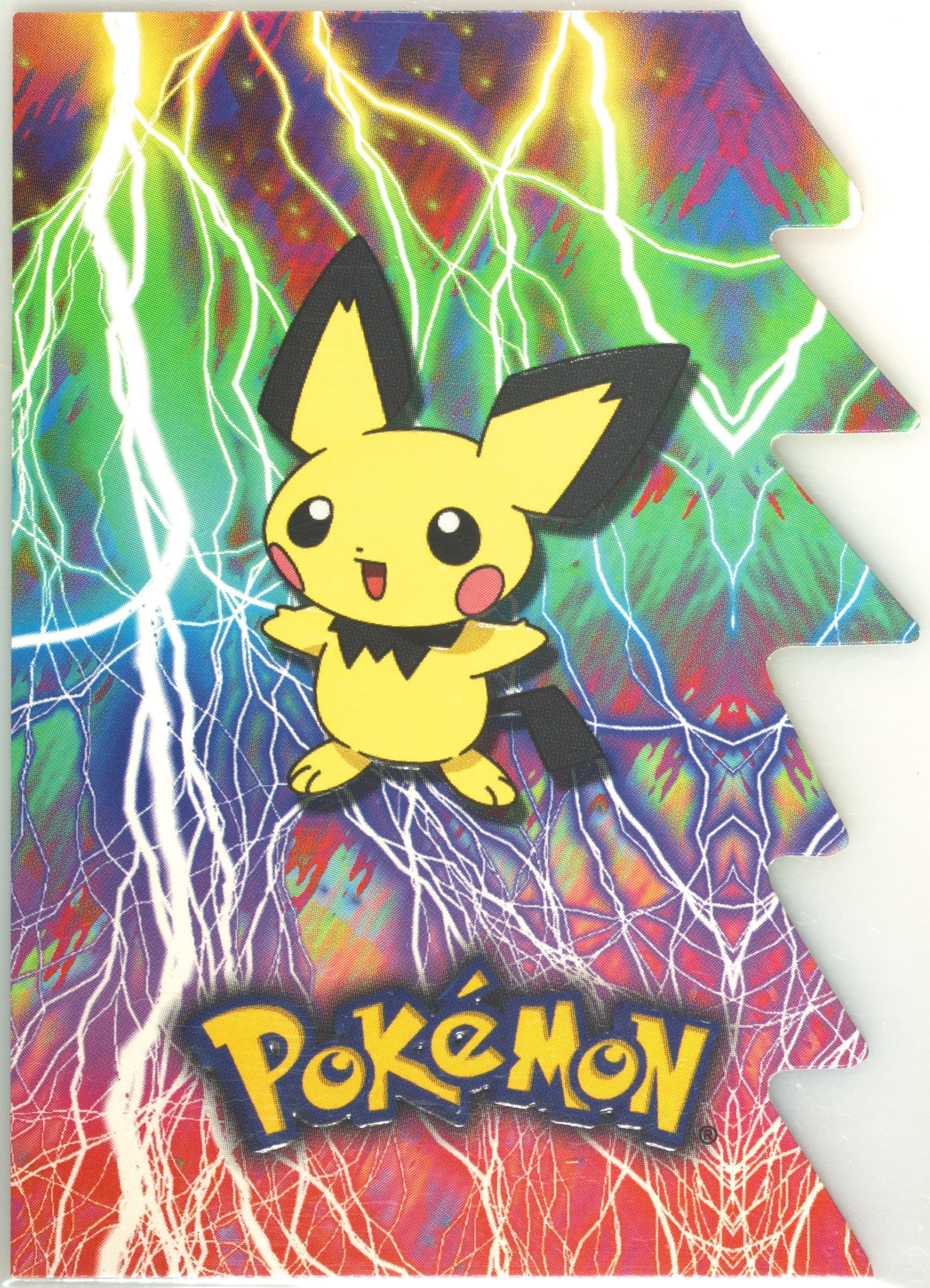 Pichu (4) 2001 Topps Pokemon Johto League Champions Die-Cut Embossed