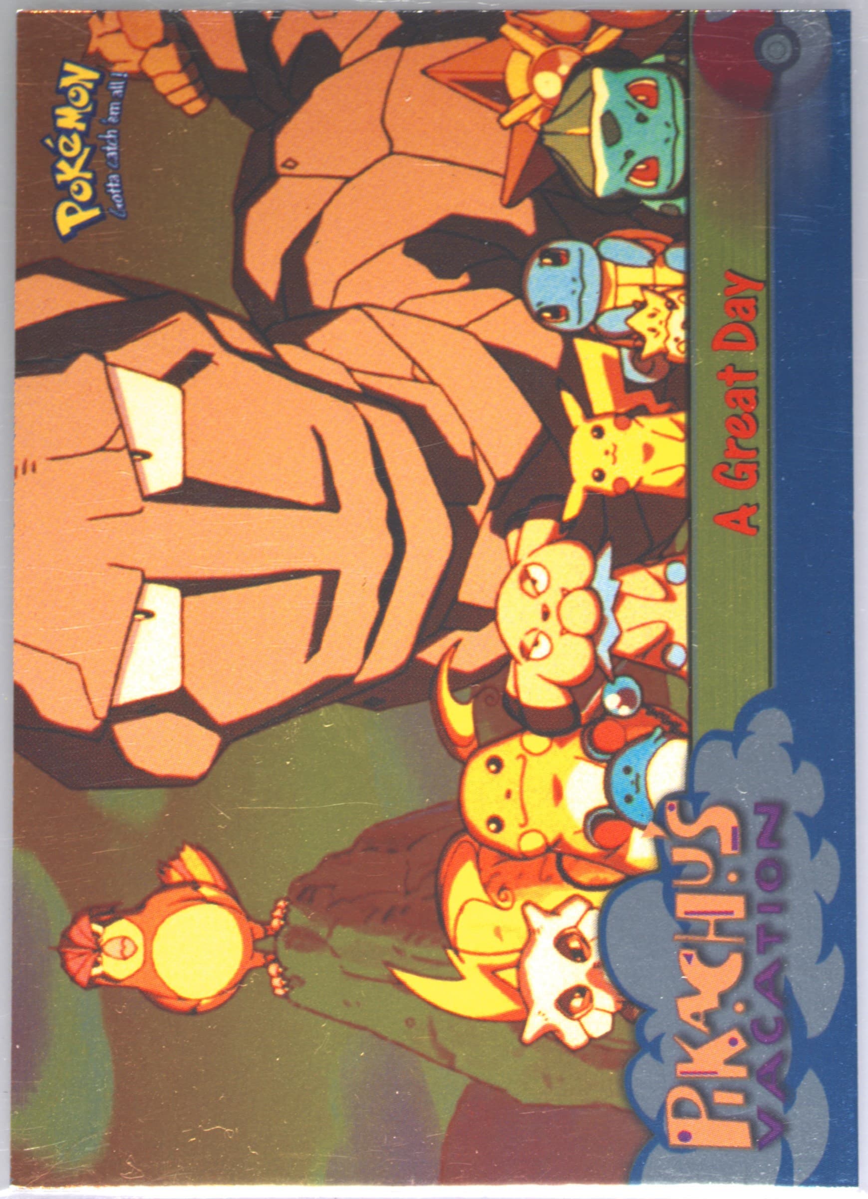 Movie Edition A Great Day-Foil (58) 1999 Topps Pokemon the Movie Edt