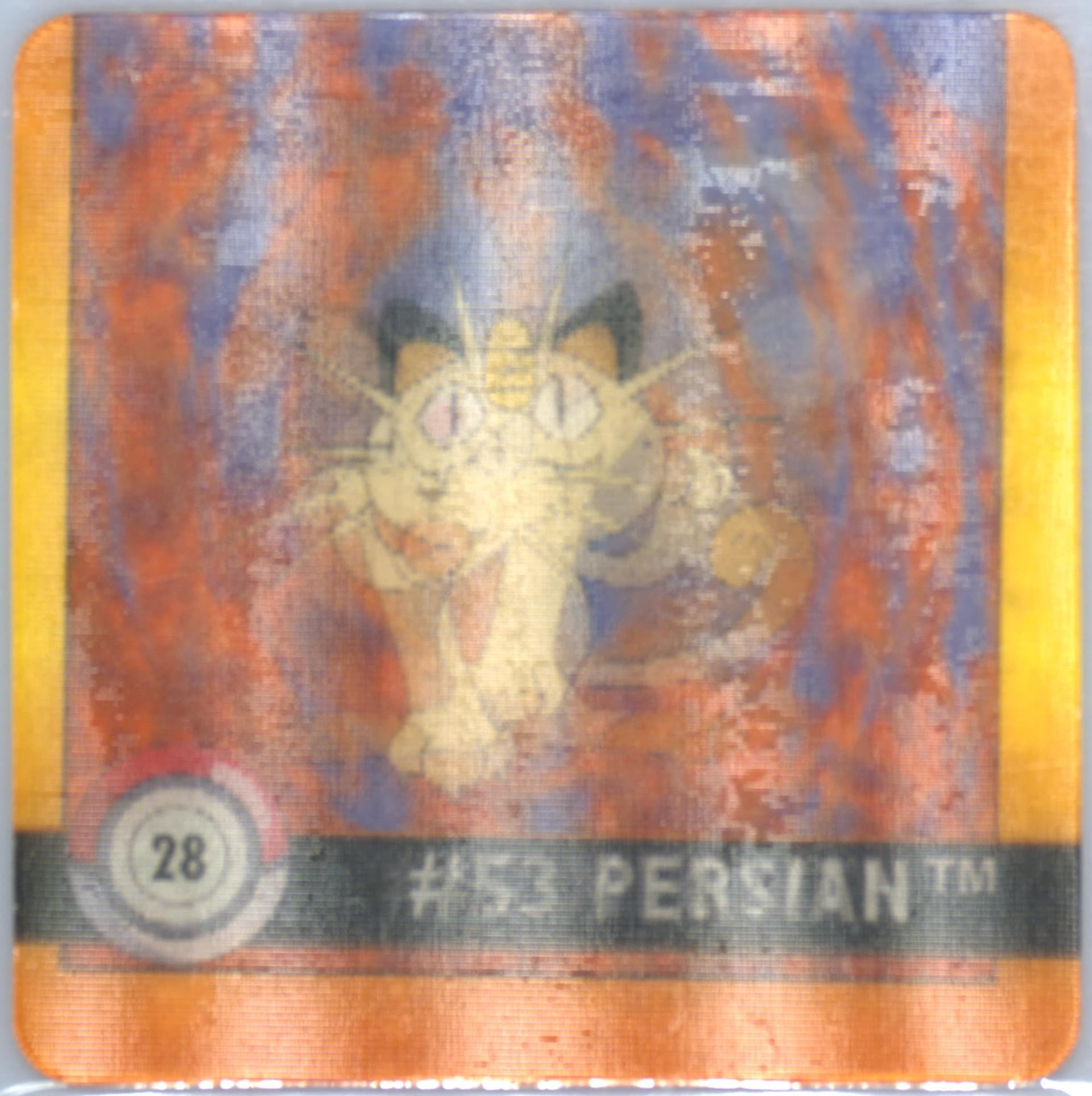 Meowth/Persian (28) 1999 Pokemon Action Flipz Premier Edition