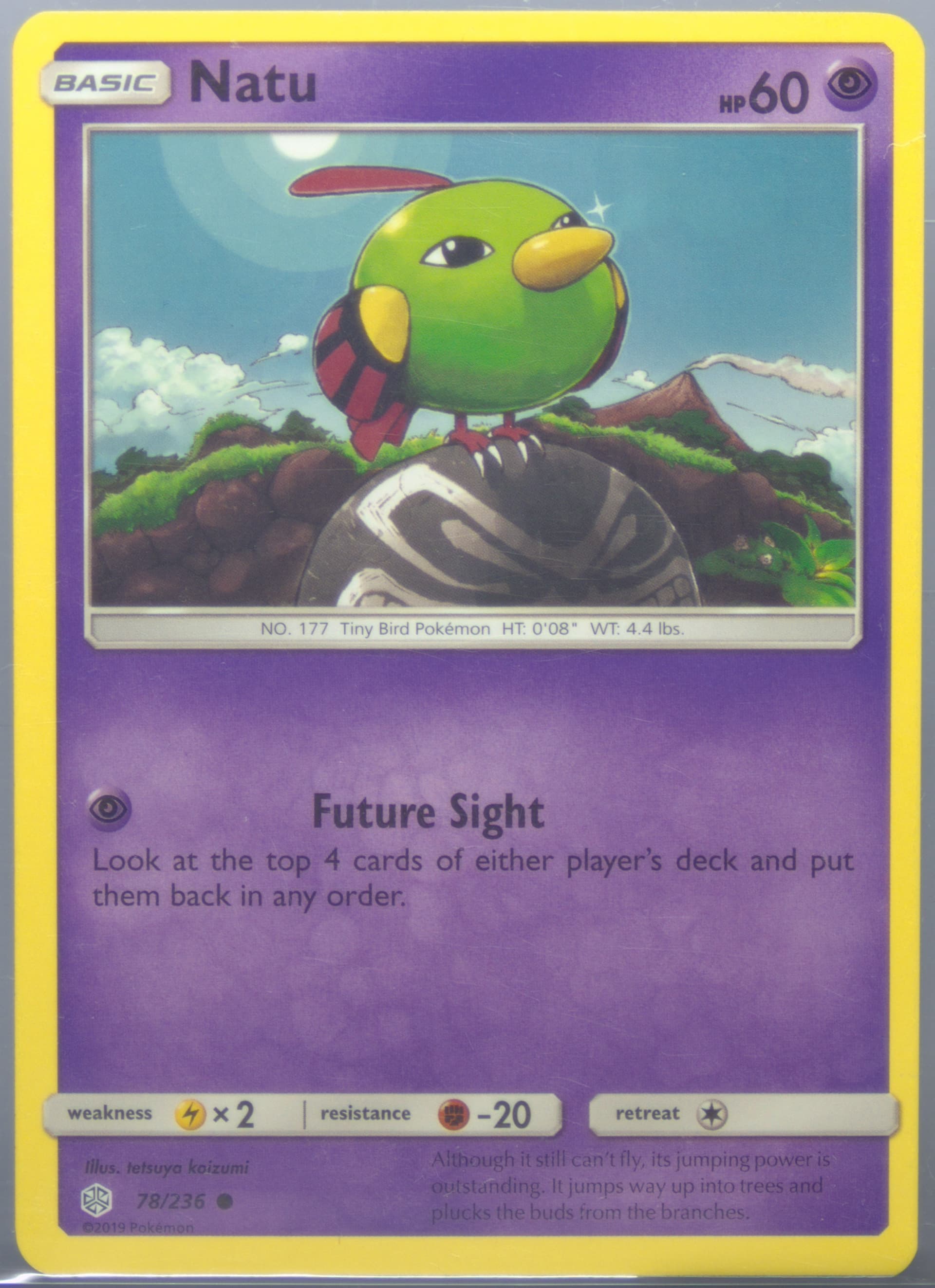 Natu (78) 2019 Pokemon Sun & Moon Cosmic Eclipse