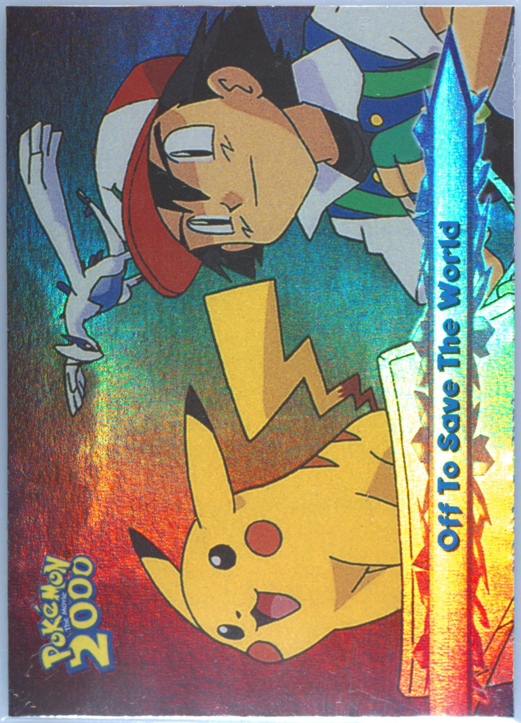 Off to Save the World Rainbow Foil (48) 2000 Topps Pokemon the Movie 2000