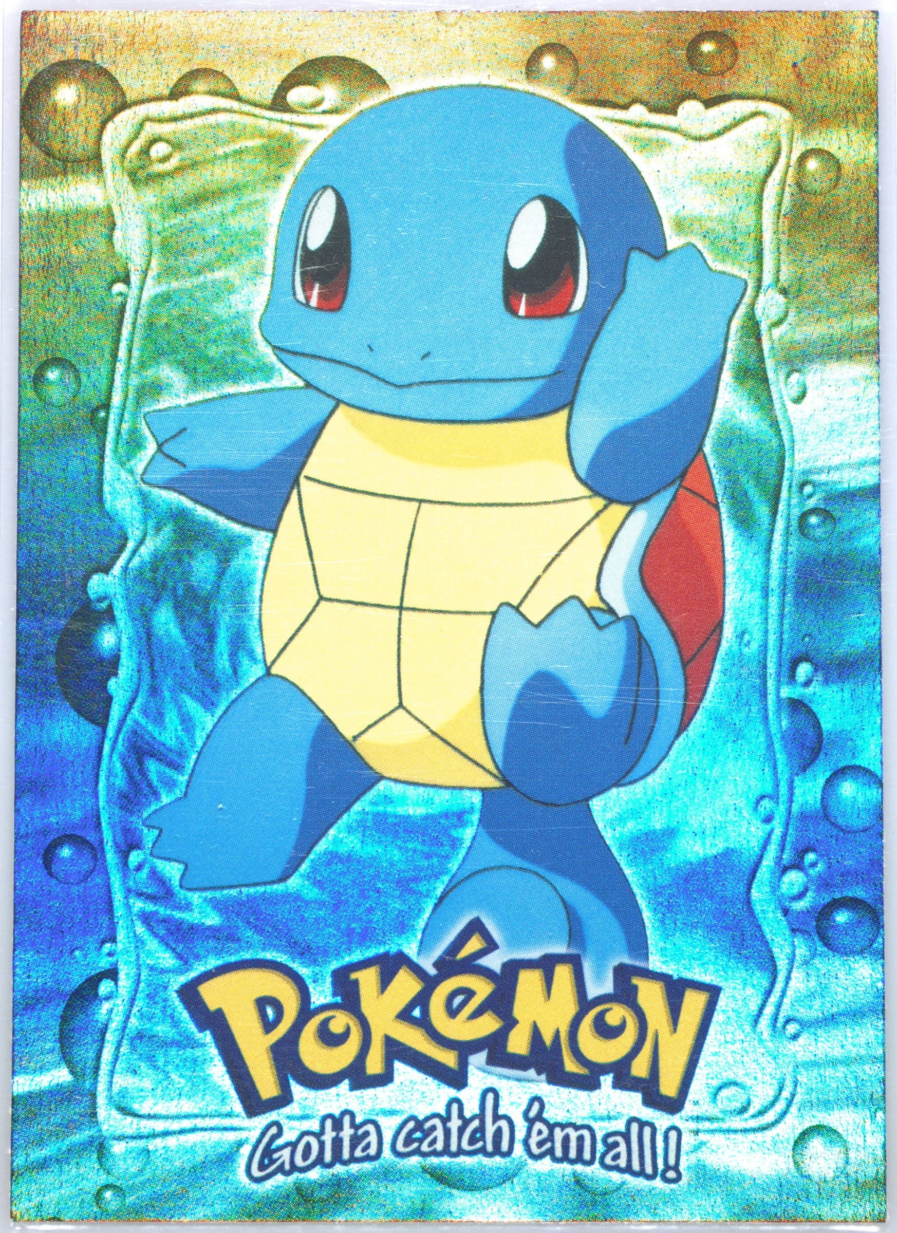 Squirtle #7 Rainbow Foil (E7) 1999 Topps Pokemon the Movie Edt