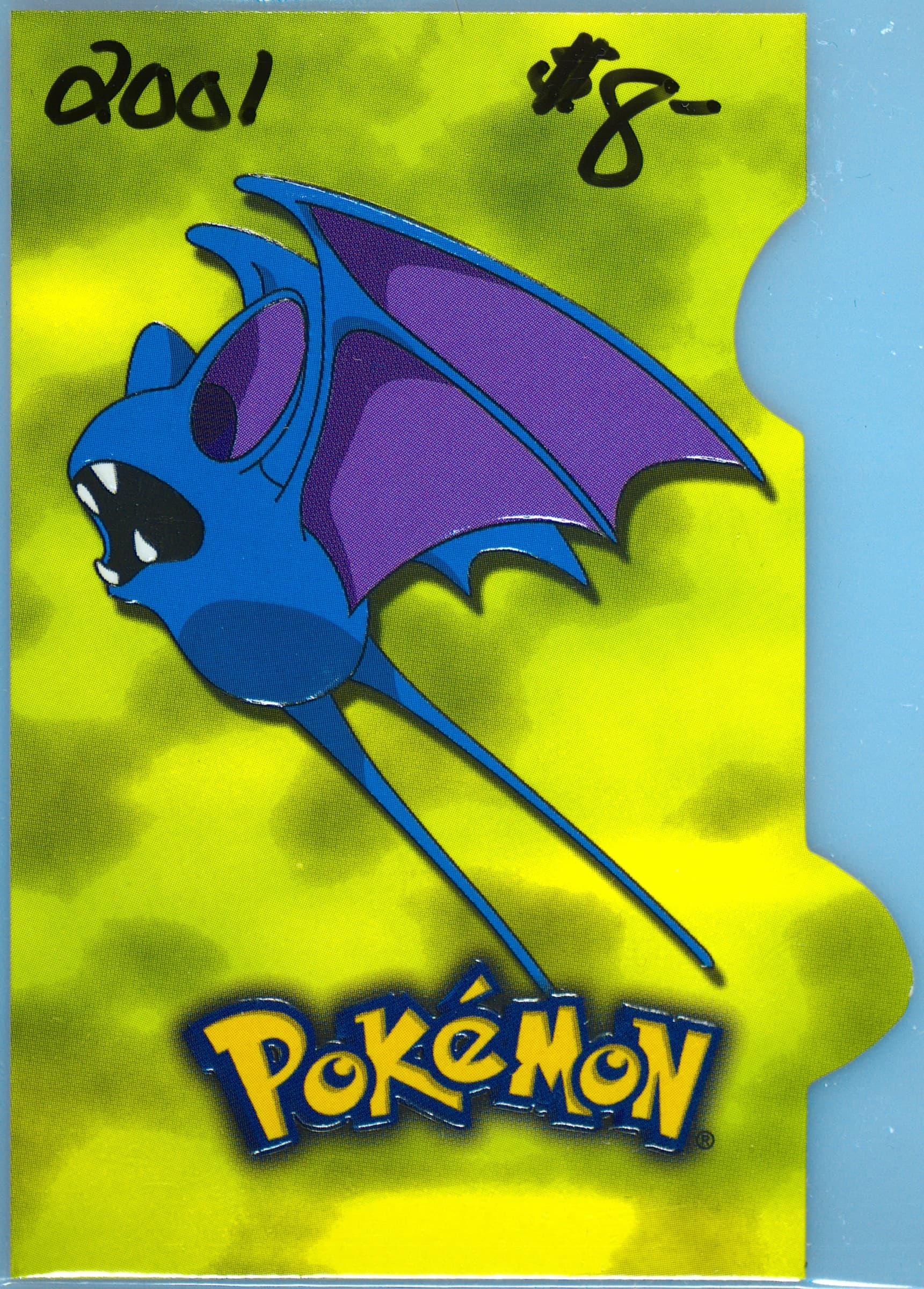 Zubat (1) 2001 Topps Pokemon Johto League Champions Die-Cut Embossed