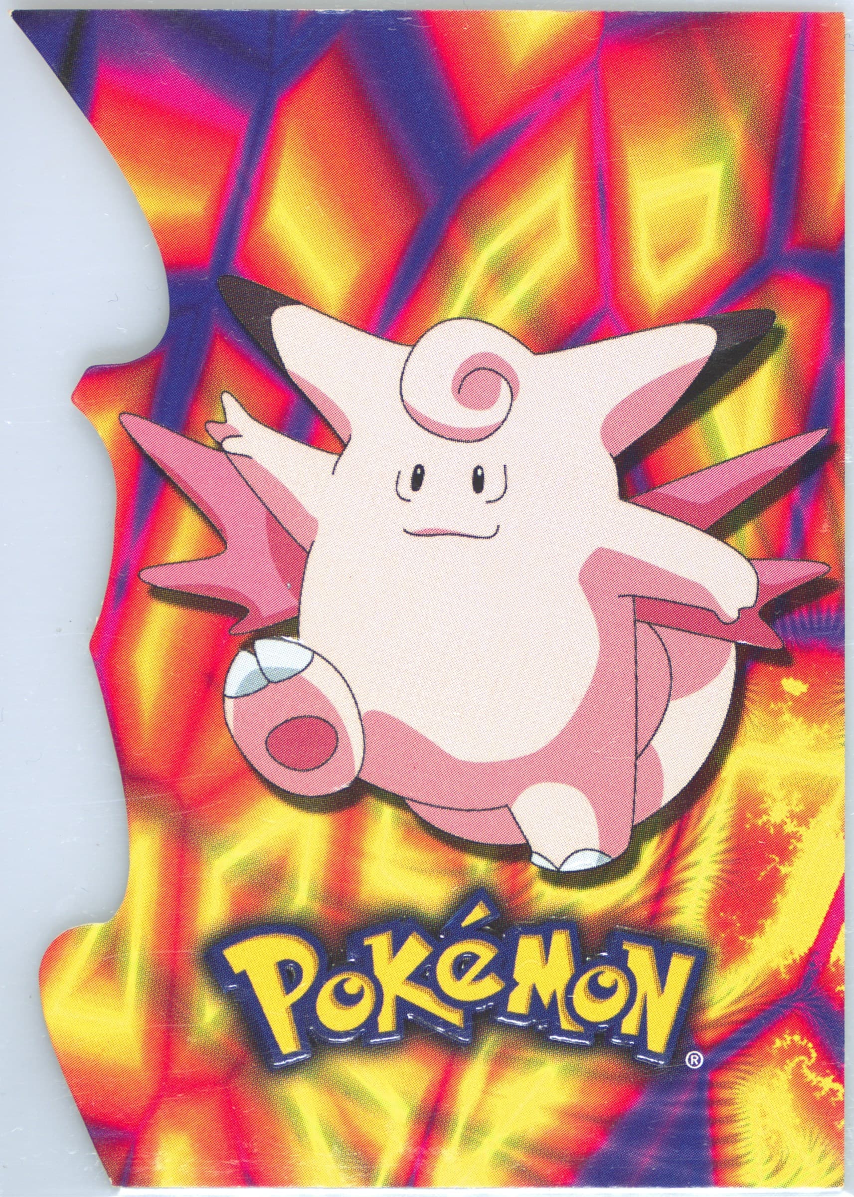 Clefable (9) 2001 Topps Pokemon Johto League Champions Die-Cut Embossed