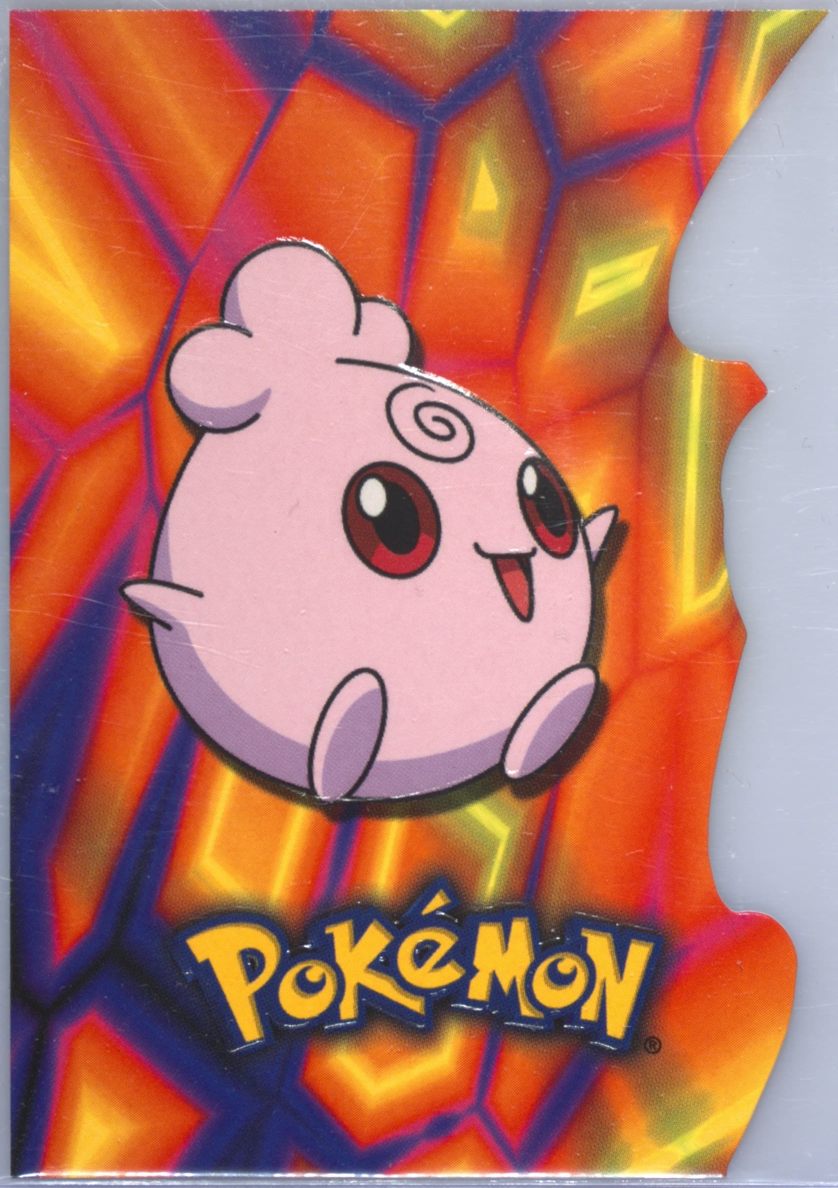 Igglybuff (10) 2001 Topps Pokemon Johto League Champions Die-Cut Embossed