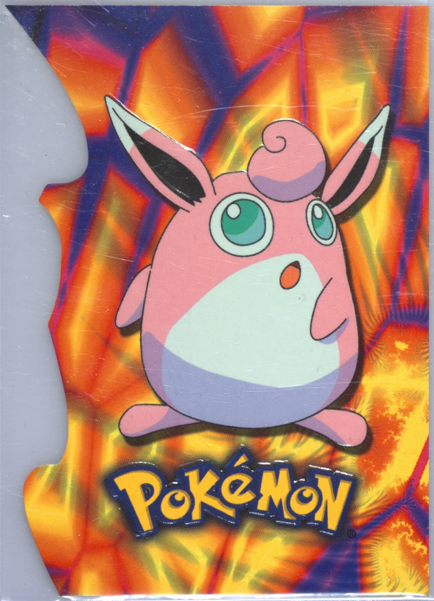 Wigglytuff (12) 2001 Topps Pokemon Johto League Champions Die-Cut Embossed