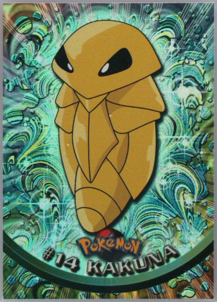 Kakuna Rainbow Foil (14) 1999 Topps Pokemon TV