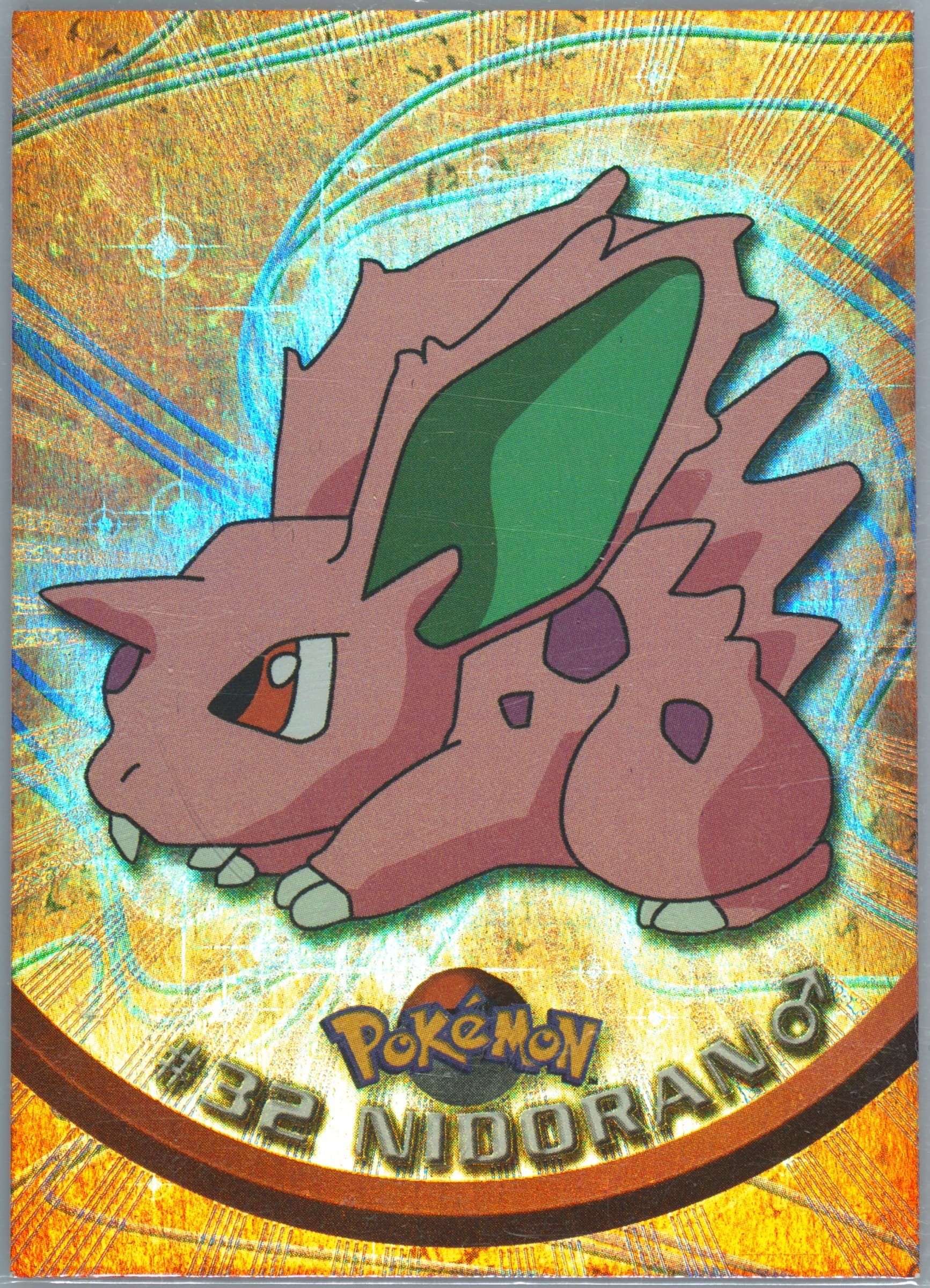 Nidoran Rainbow Foil (32) 1999 Topps Pokemon TV