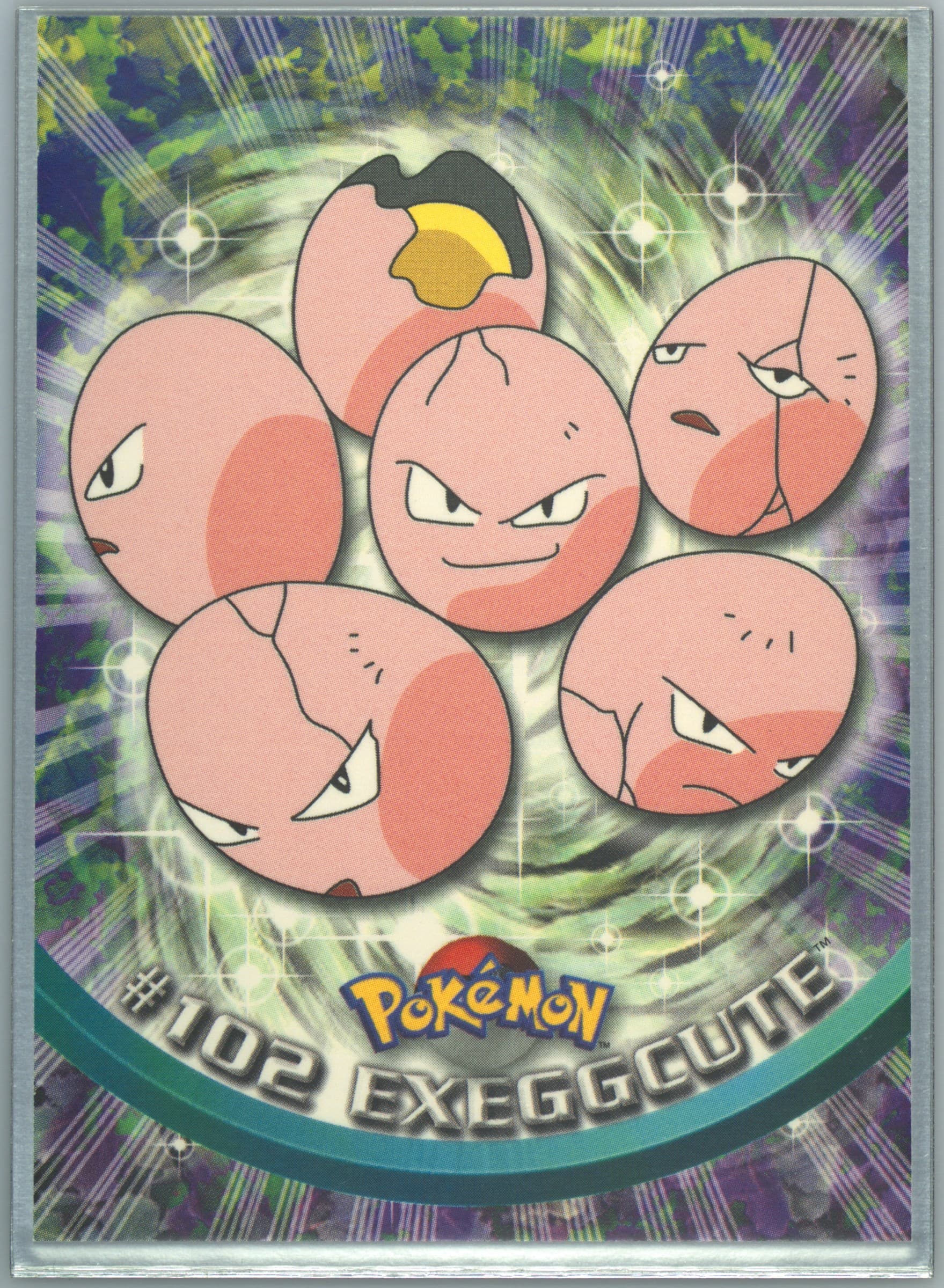 Exeggcute (102) 2000 Topps Pokemon TV Animation Series 2