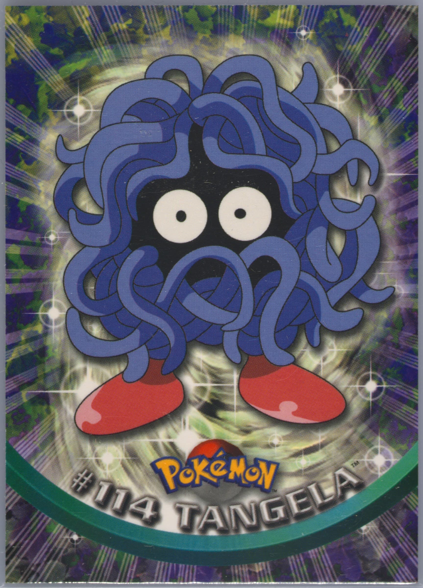 Tangela (114) 2000 Topps Pokemon TV Animation Series 2