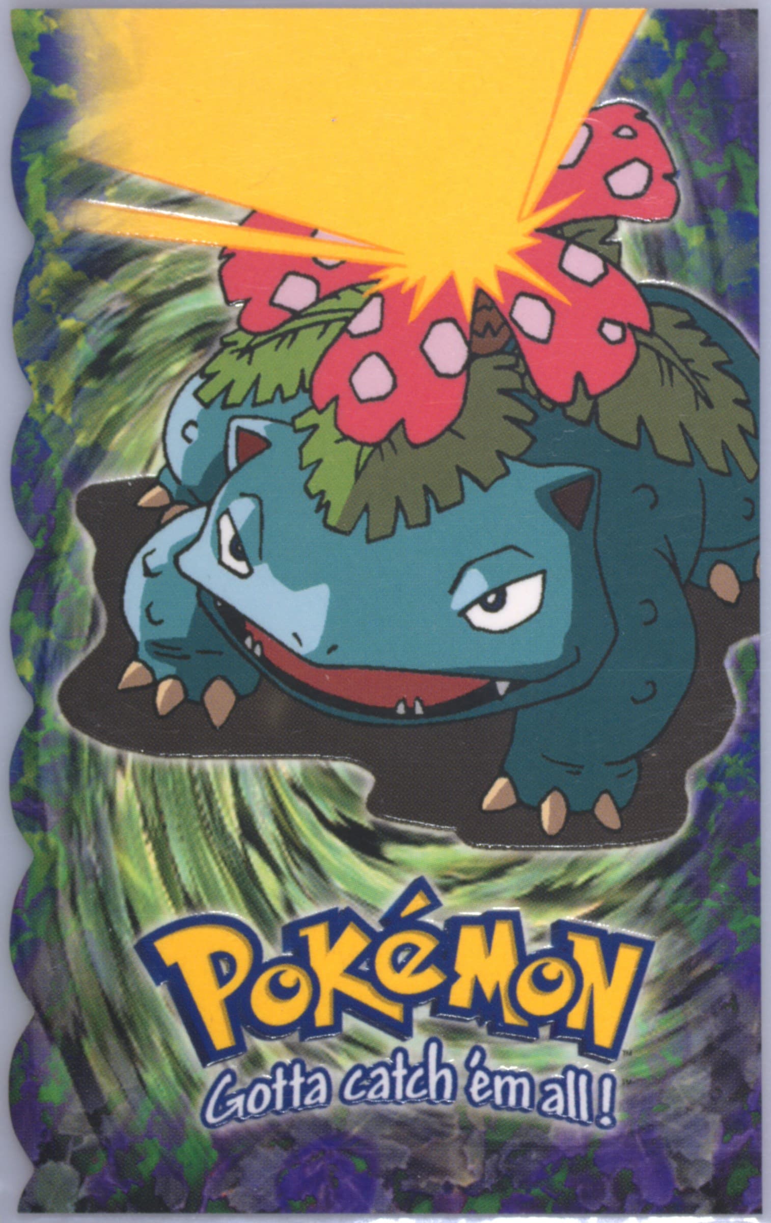 Venusaur (3) 1999 Topps Pokemon the Movie Die-Cut
