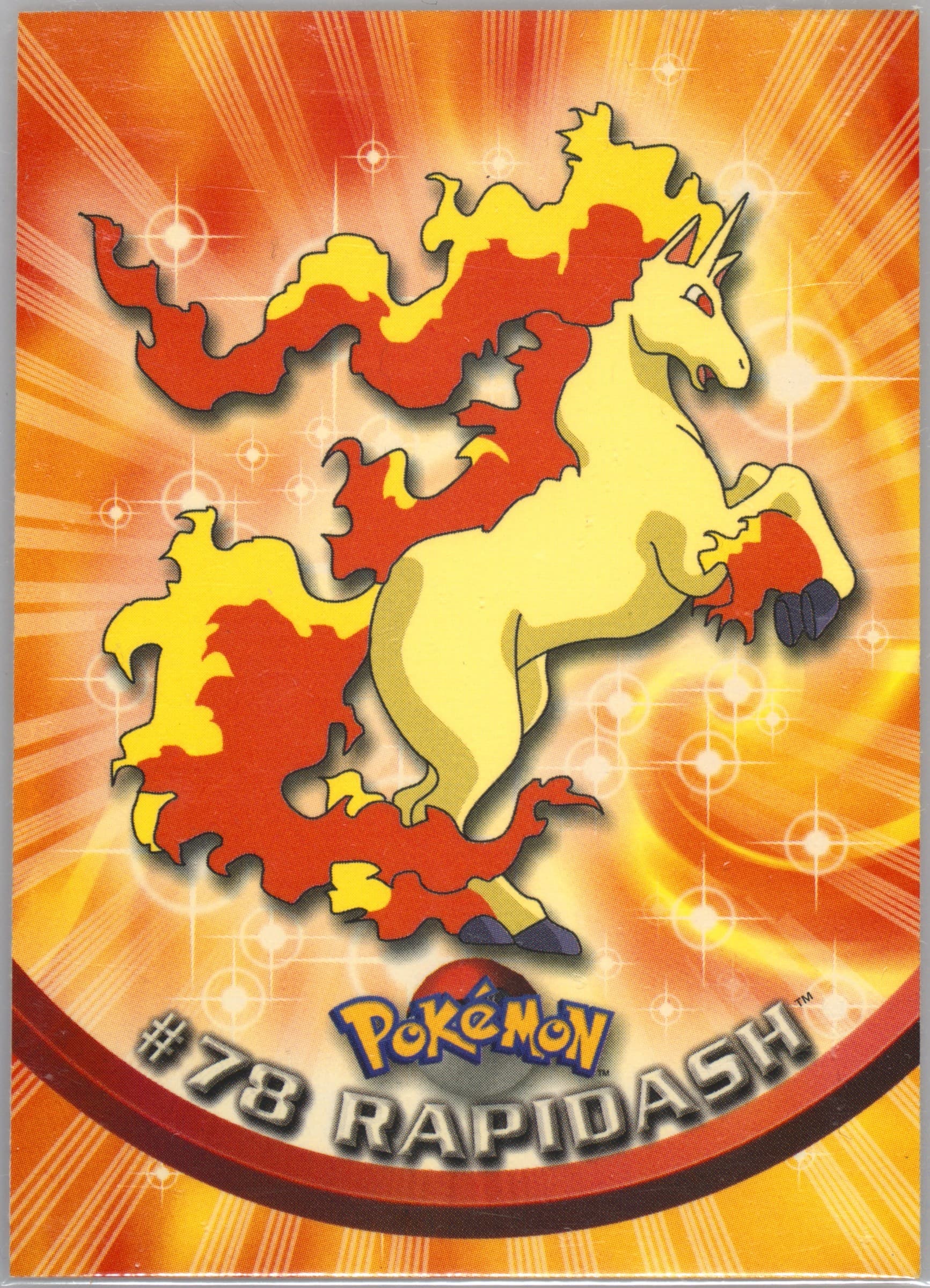 Rapidash (78) 2000 Topps Pokemon TV Animation Series 2