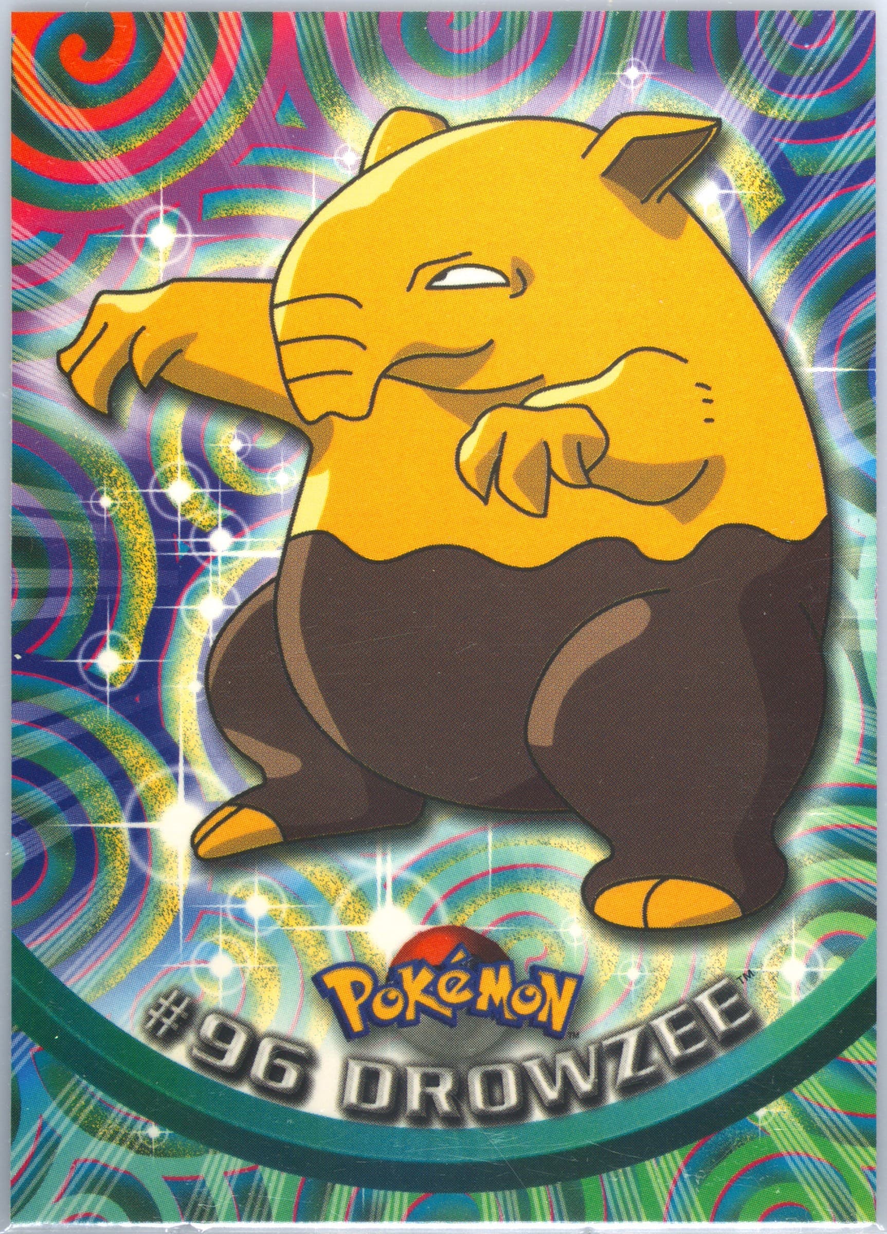 Drowzee (96) 2000 Topps Pokemon TV Animation Series 2