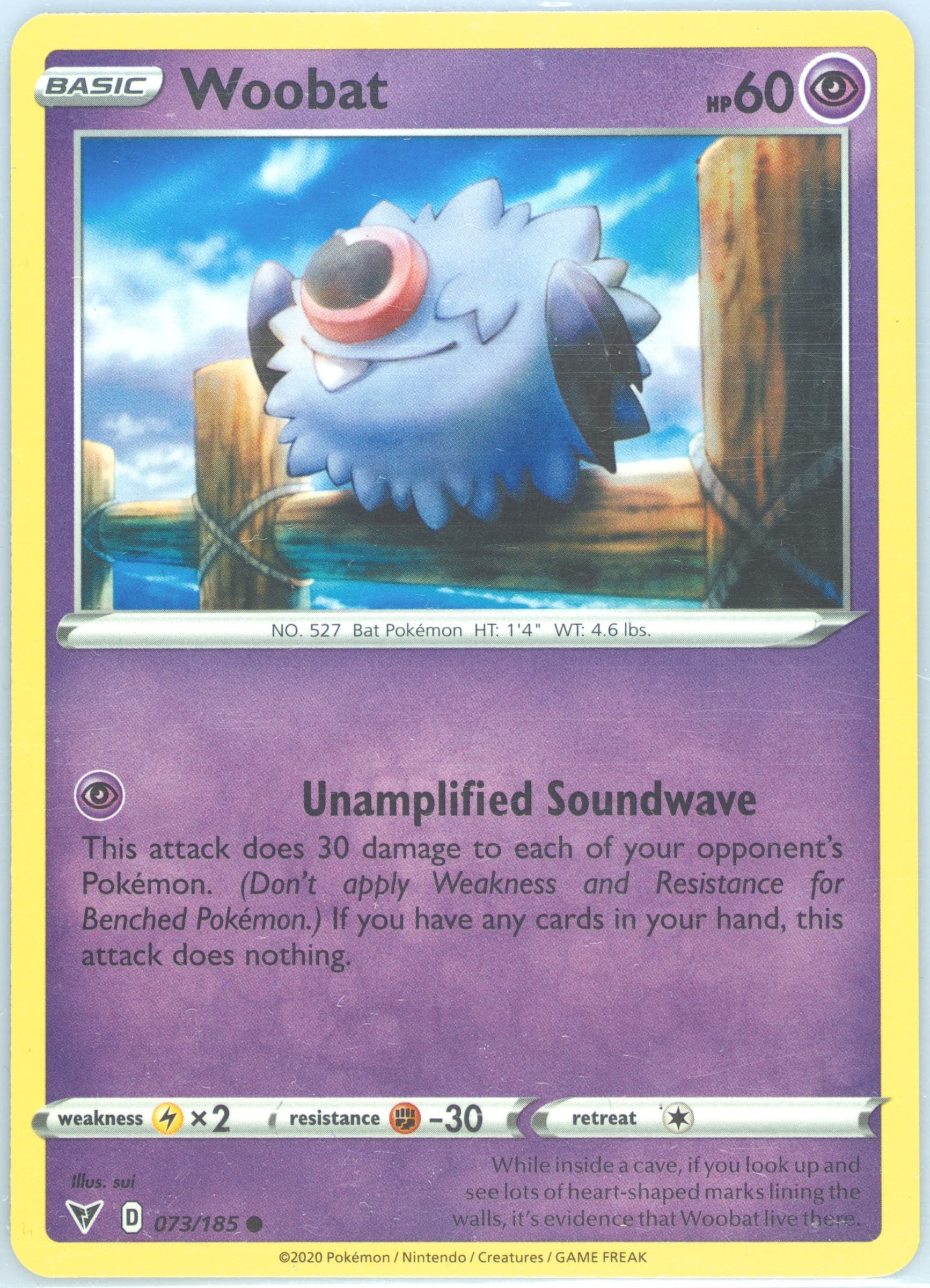 Woobat (073) 2020 Pokemon Sword & Shield Vivid Voltage