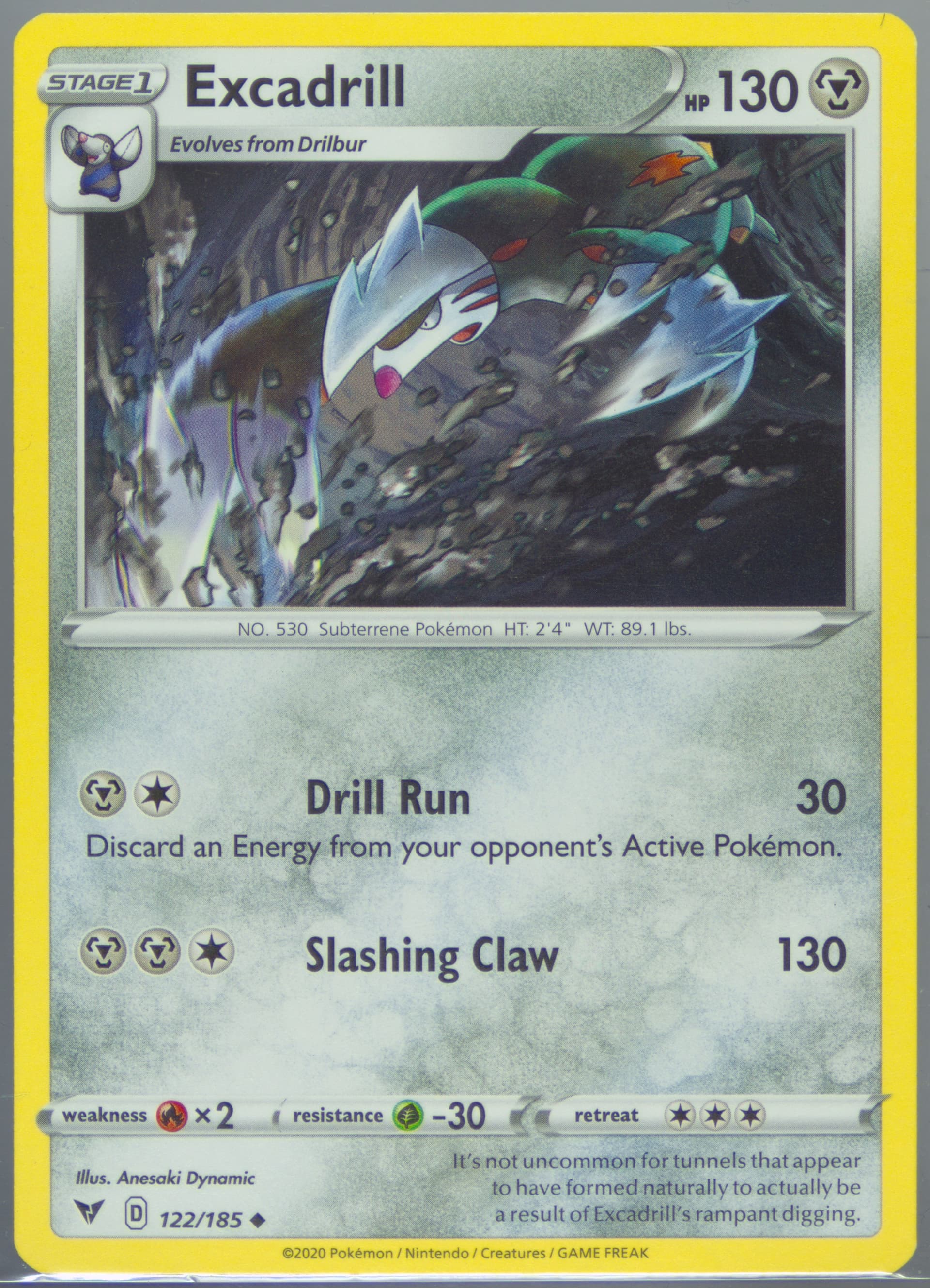 Excadrill (122) 2020 Pokemon Sword & Shield Vivid Voltage