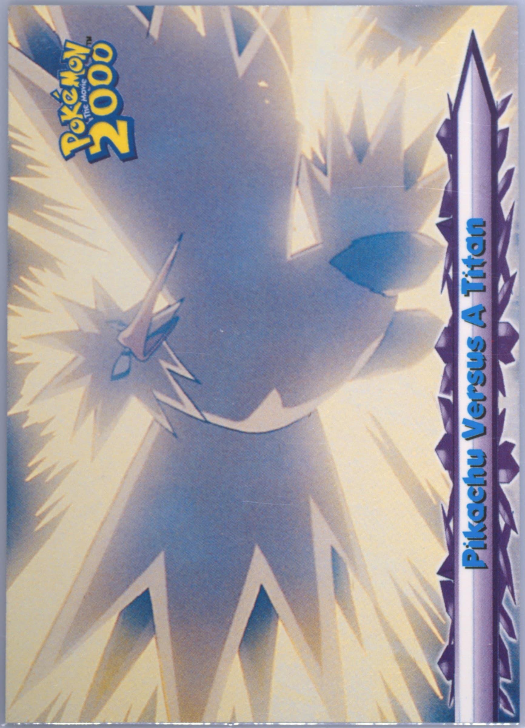 Pikachu Versus A Titan (34) 2000 Topps Pokemon the Movie 2000