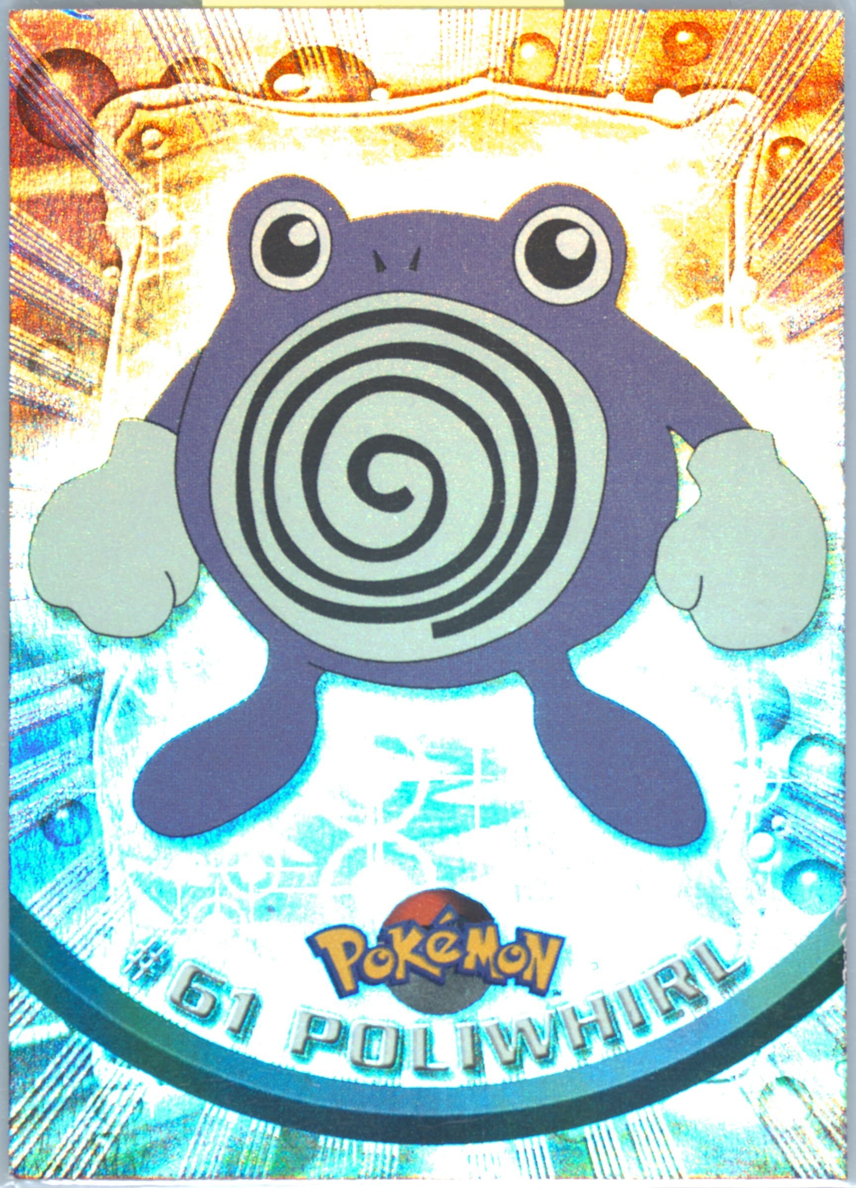 Poliwhirl Rainbow Foil (61) 1999 Topps Pokemon TV